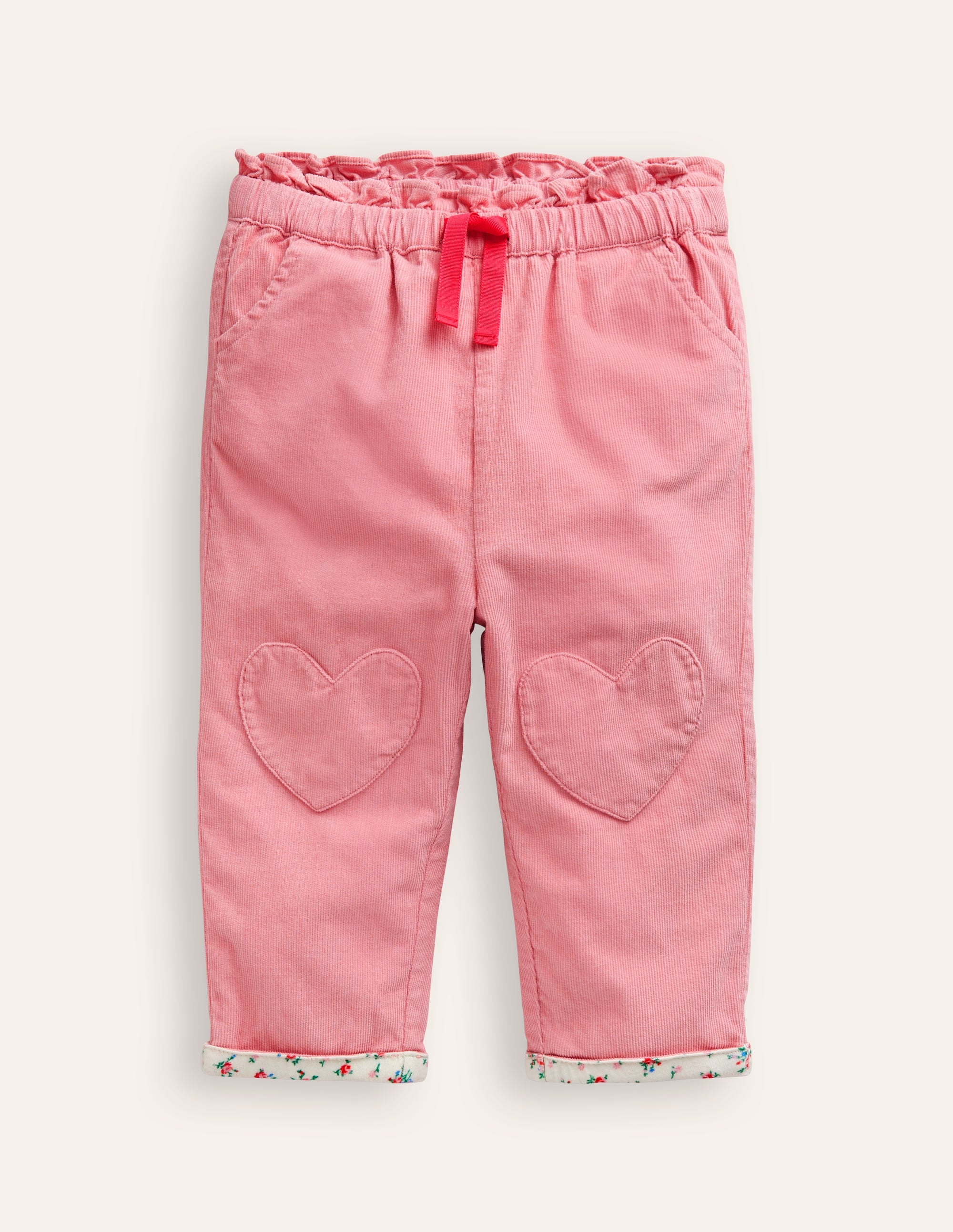 Cord Trousers-Almond Pink - Image 1
