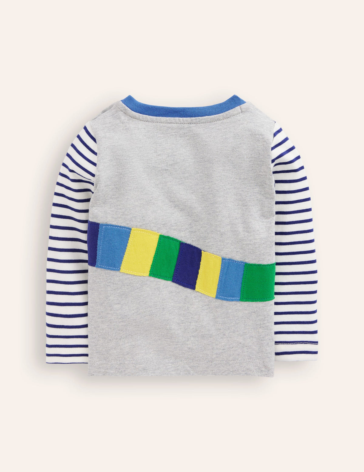 Long Sleeve Applique T-shirt-Grey Marl Sausage Dog - Image 2