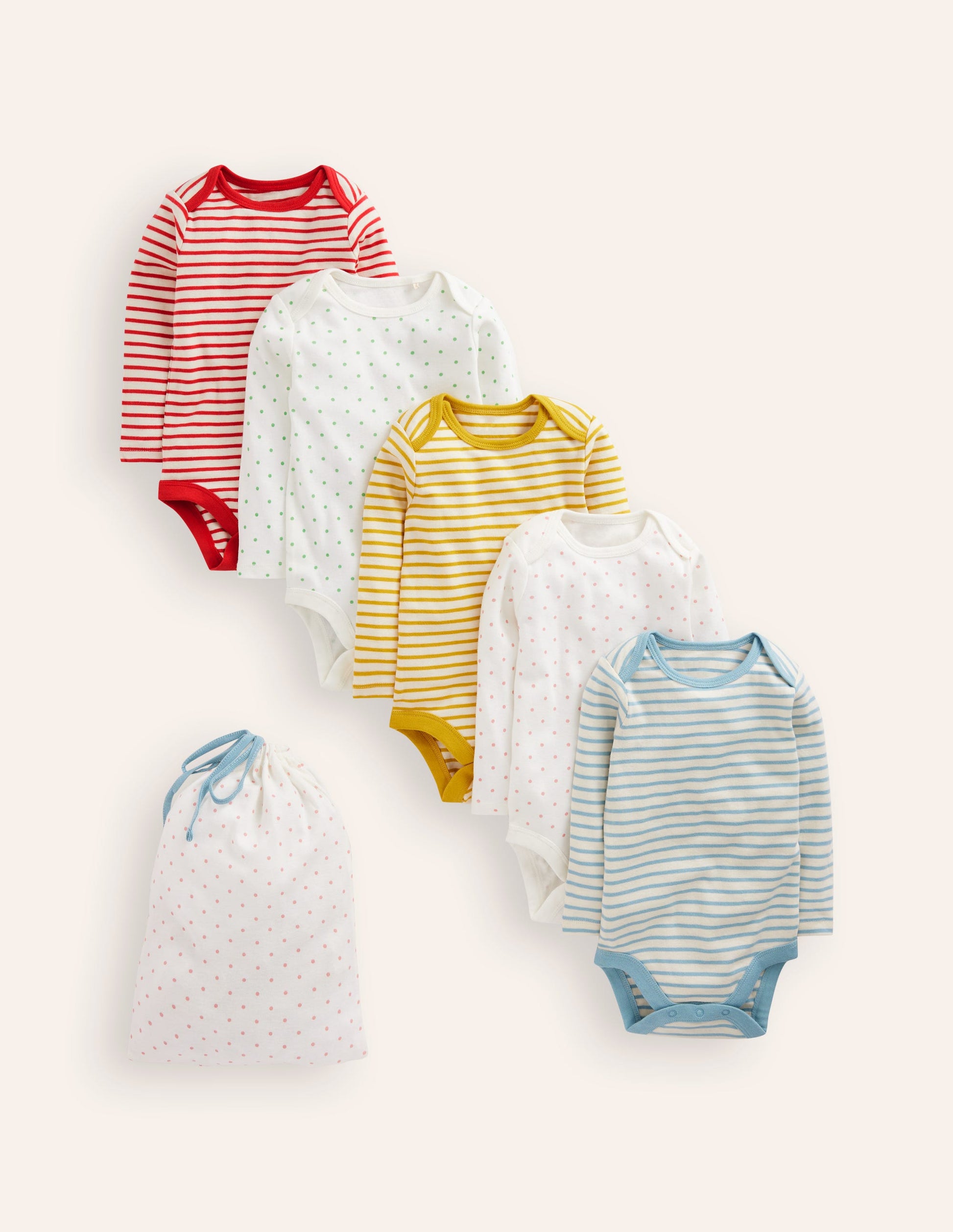 5-pack Bodies-Rainbow Stripes-1