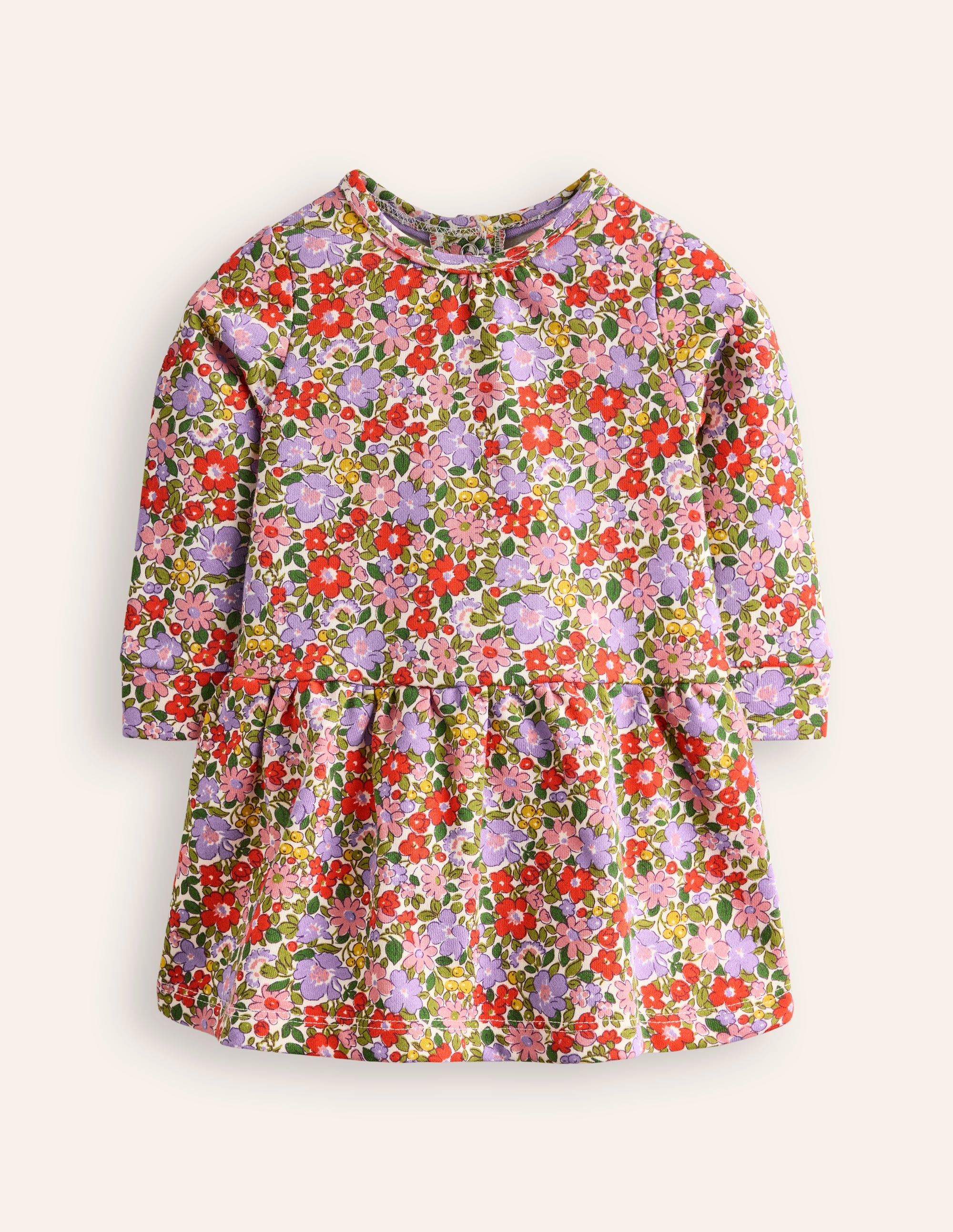 Cosy Sweatshirt Dress-Multi Flowerbed - Image 1