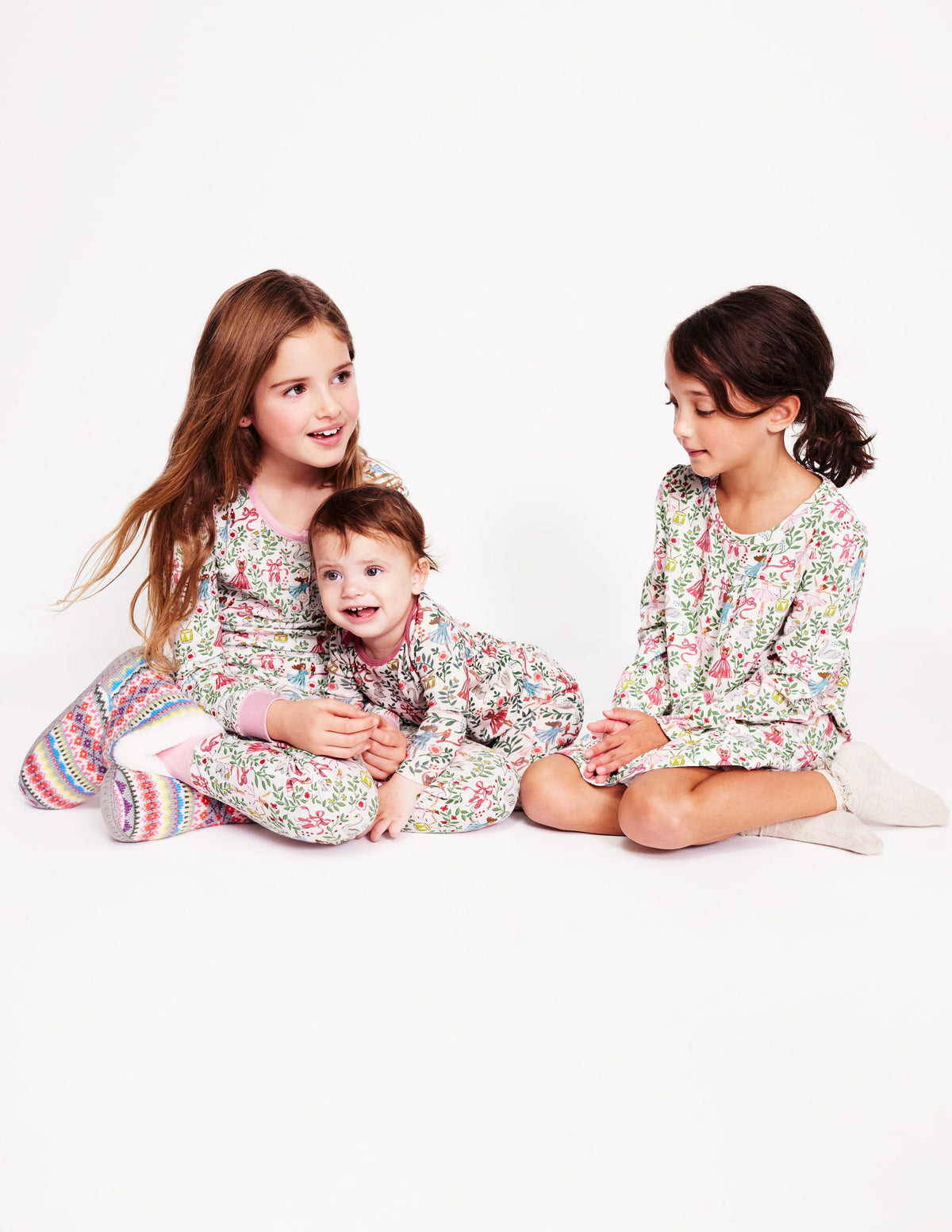 Snug Long John Pajamas-Ivory Ballet Toile - Image 4