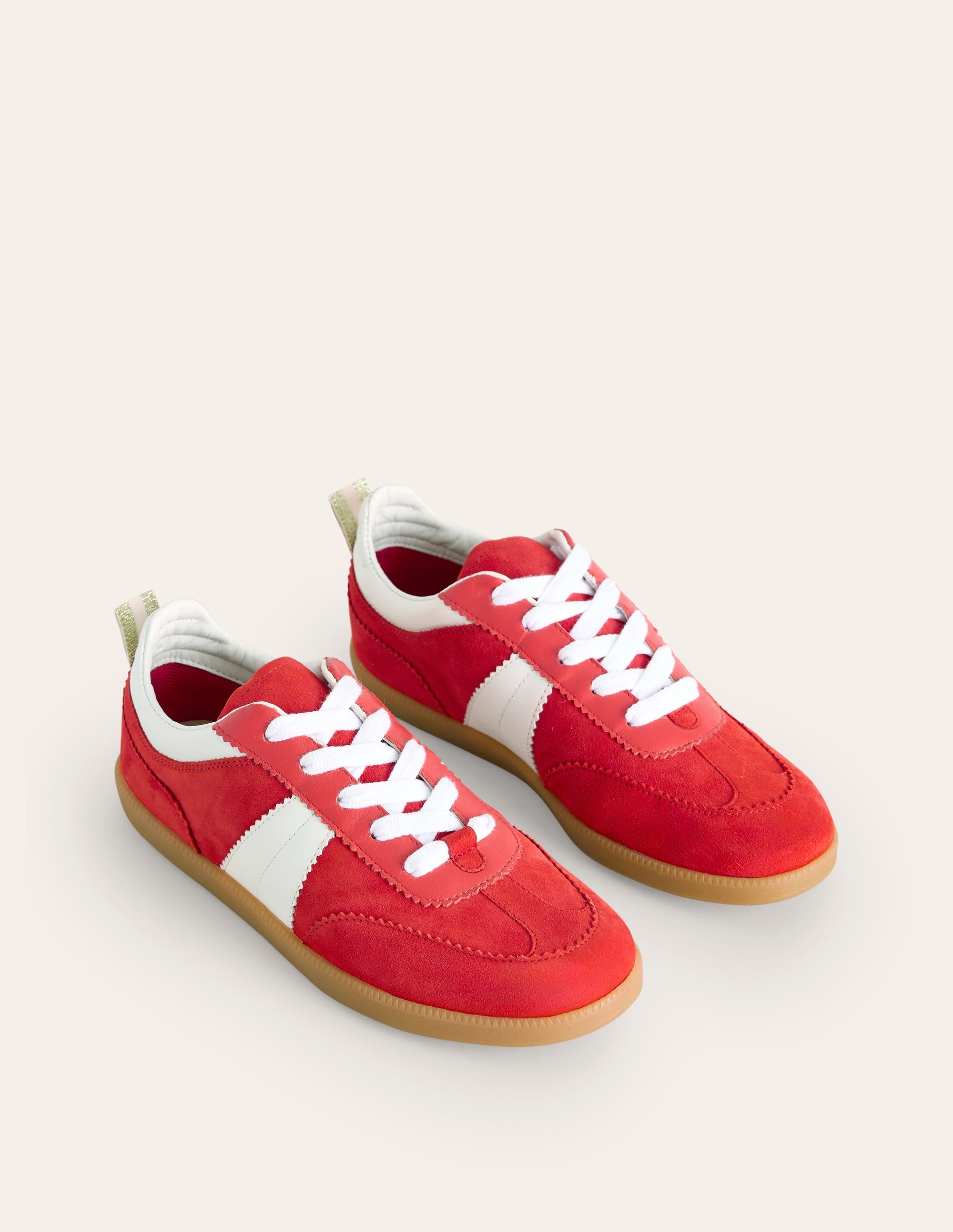 Erin Retro Tennis Trainers-Red - Image 3