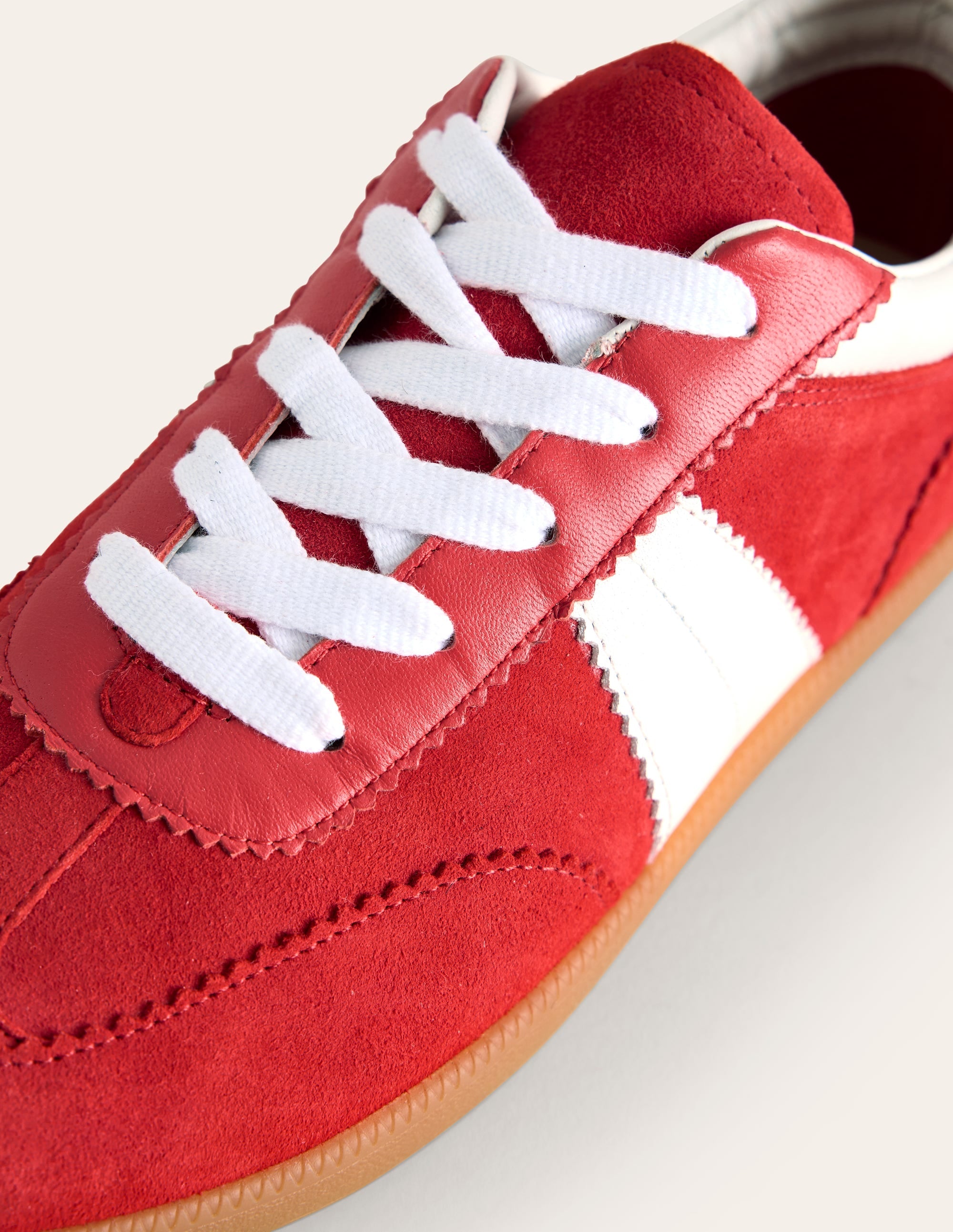 Erin Retro Tennis Trainers-Red - Image 4