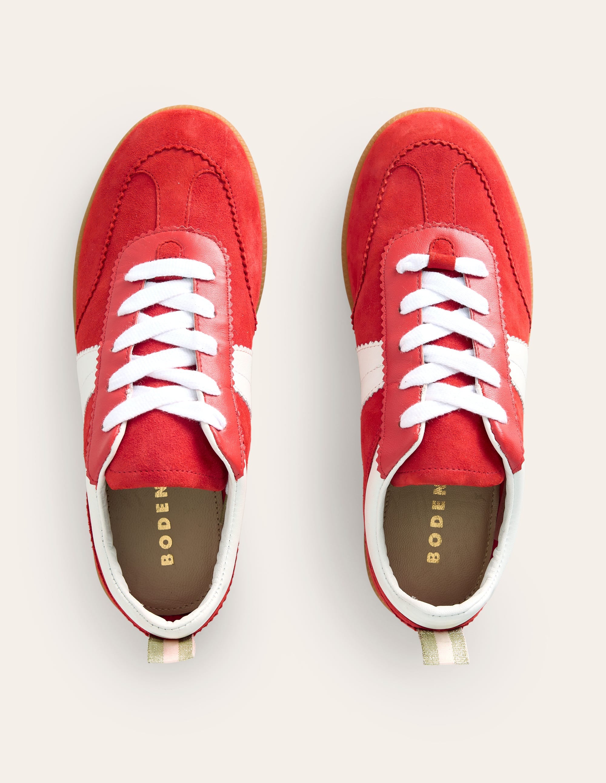 Erin Retro Tennis Trainers-Red - Image 5