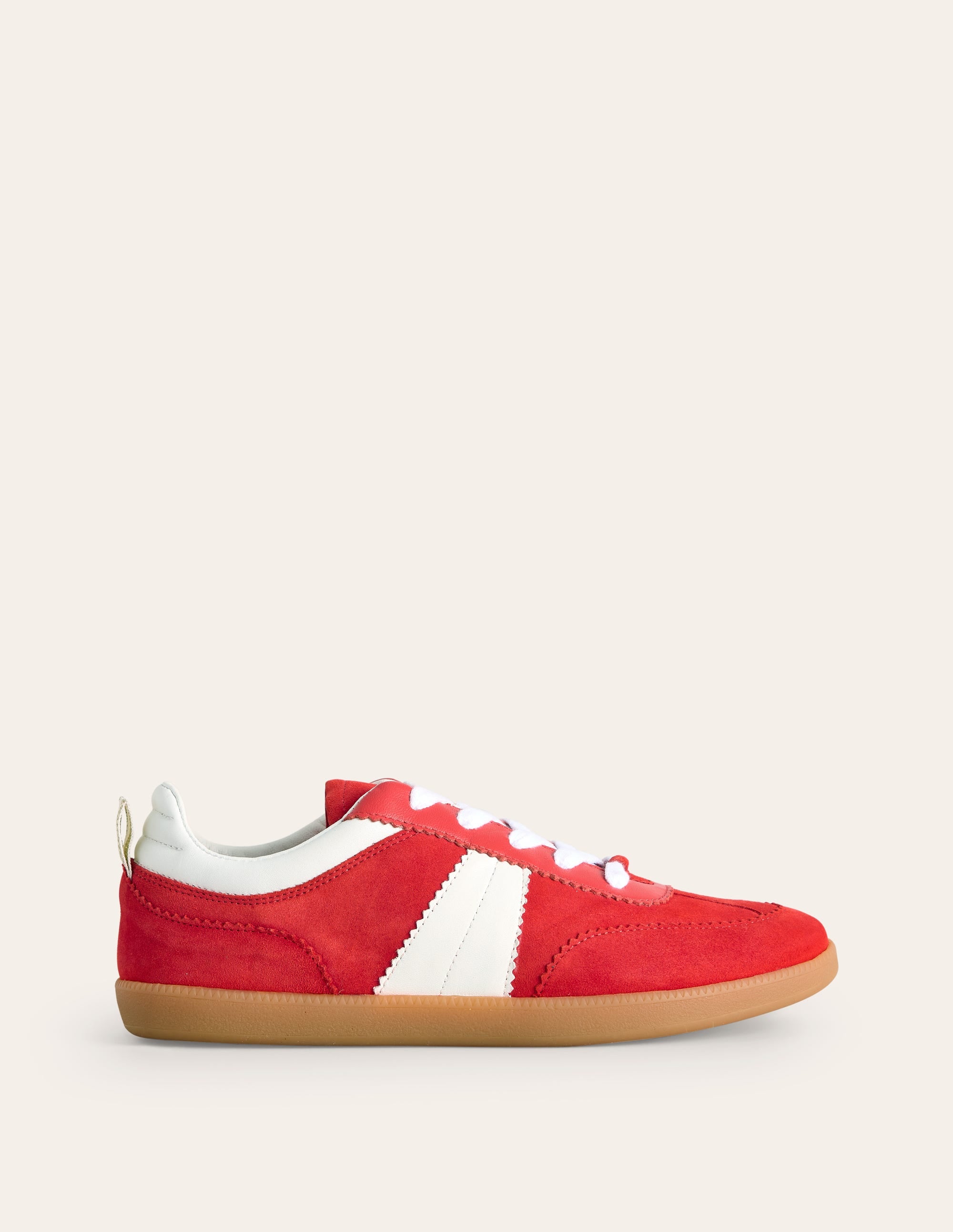 Erin Retro Tennis Trainers-Red - Image 1