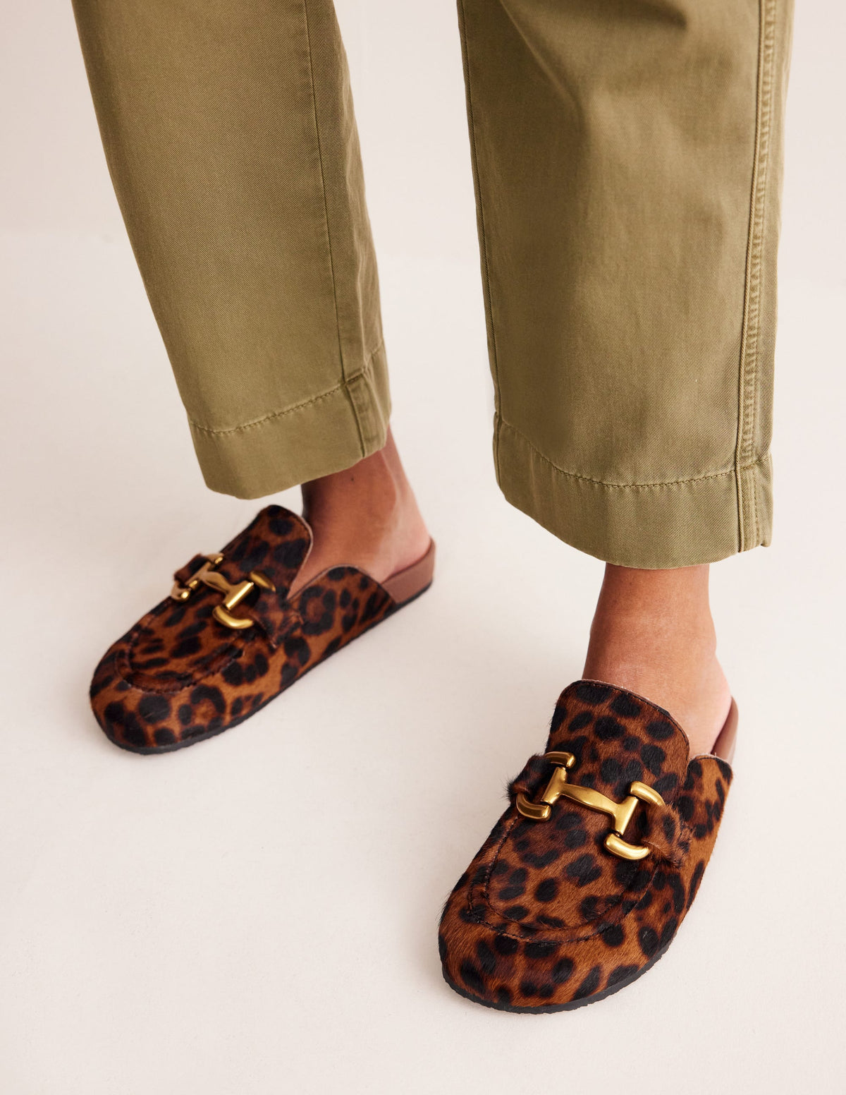Iris Snaffle Loafers-Leopard Pony - Image 1