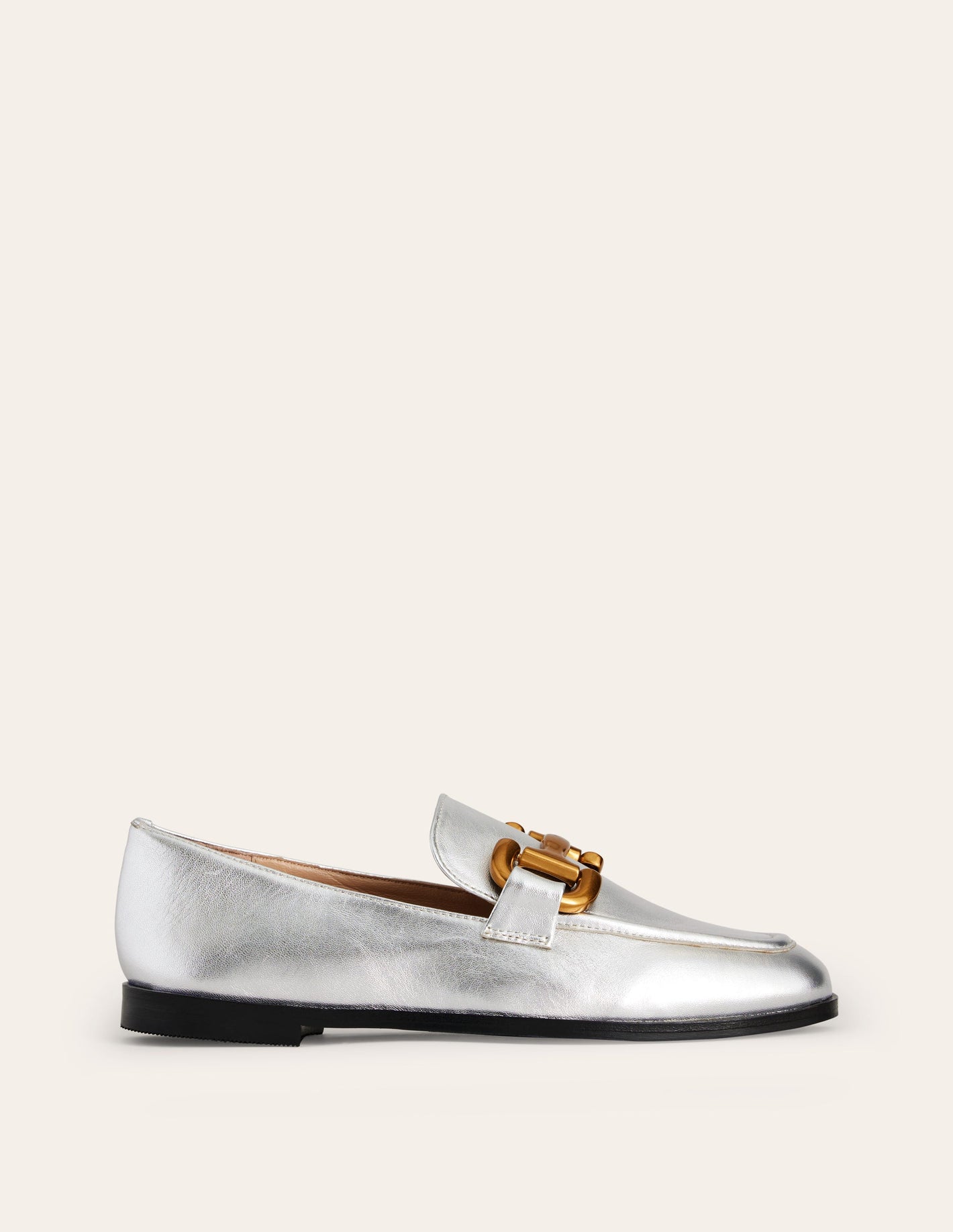 Iris Snaffle Loafers-Silver