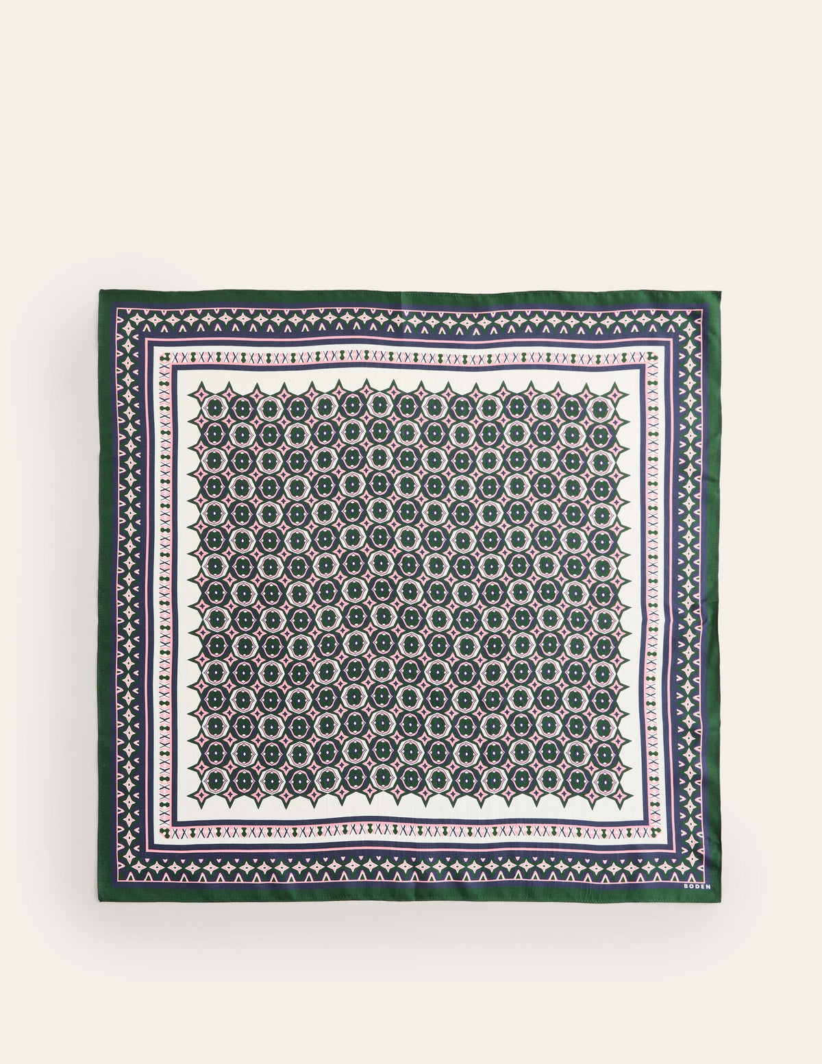 Elisabeth Silk Square Scarf-Geo Mosaic-4
