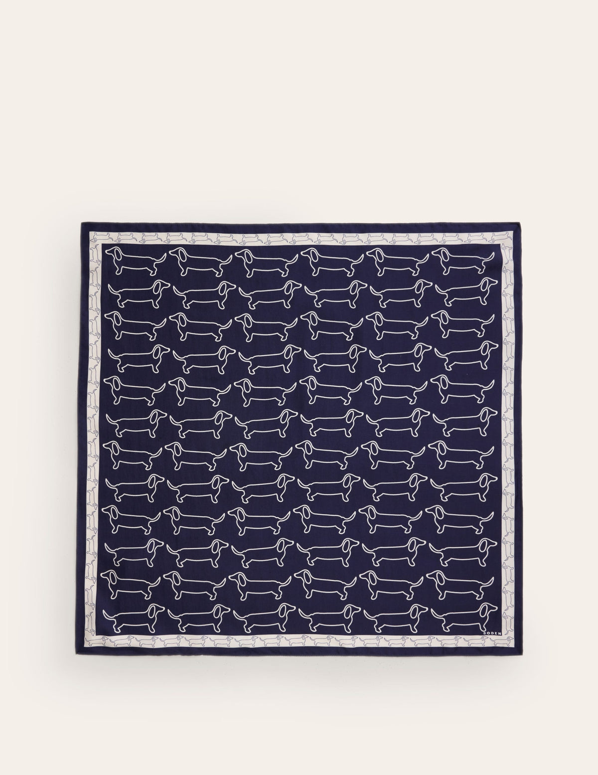 Elisabeth Silk Square Scarf-Dachshund, Conversational-4