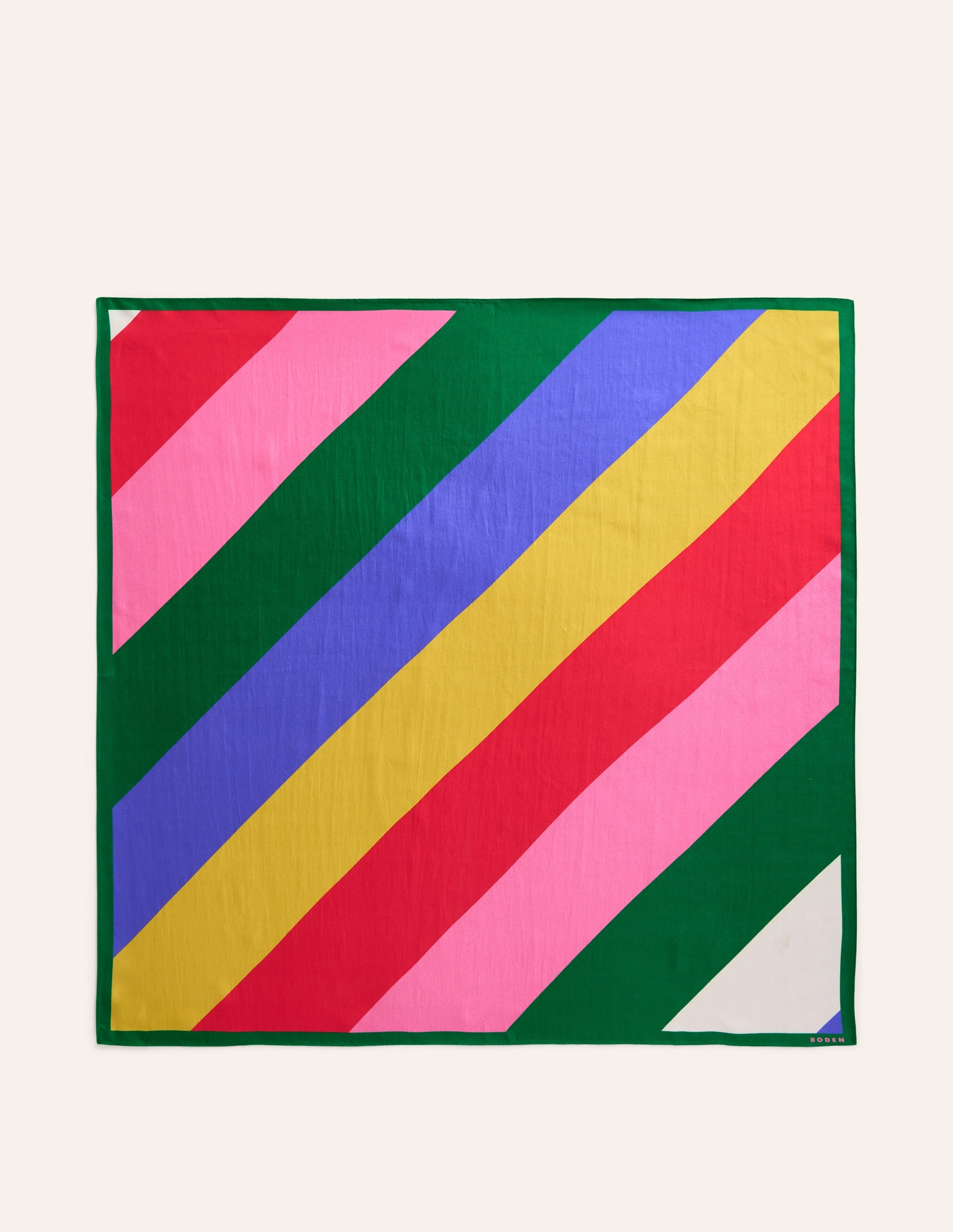 Elisabeth Silk Square Scarf-Multi, Rainbow - Image 4