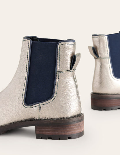 Freya Chelsea Boots-Silver