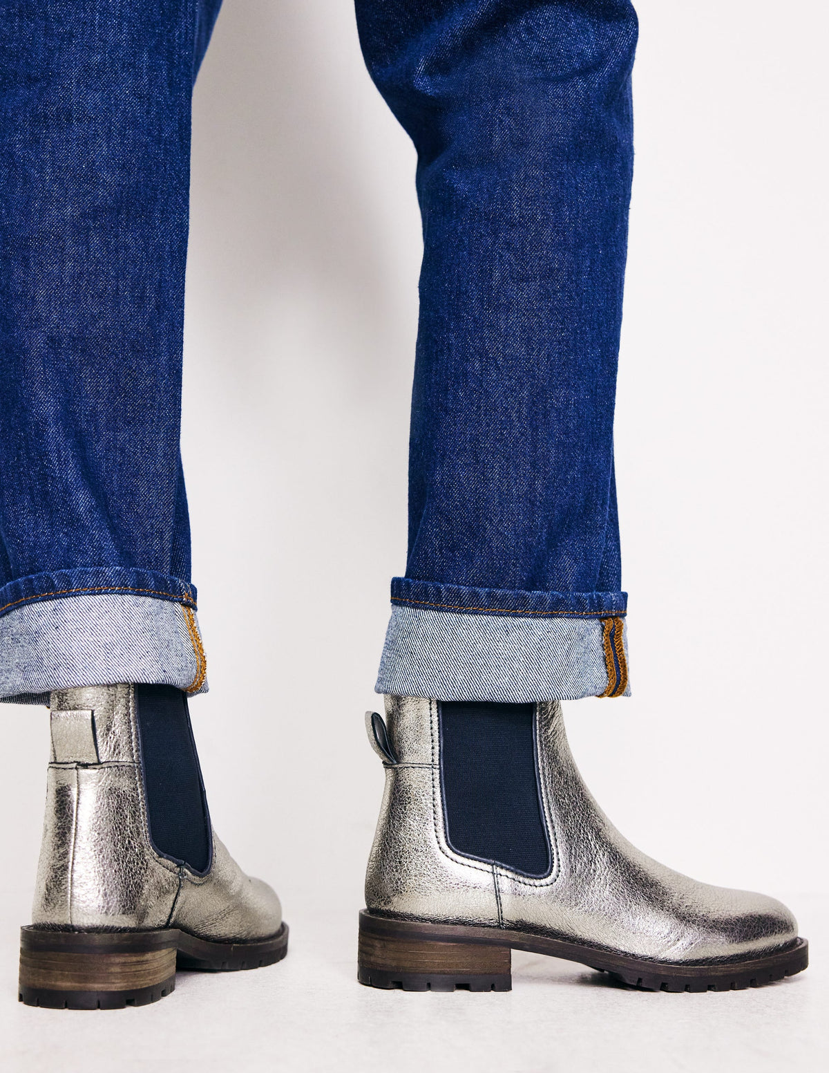 Freya Chelsea Boots-Silver - Image 1