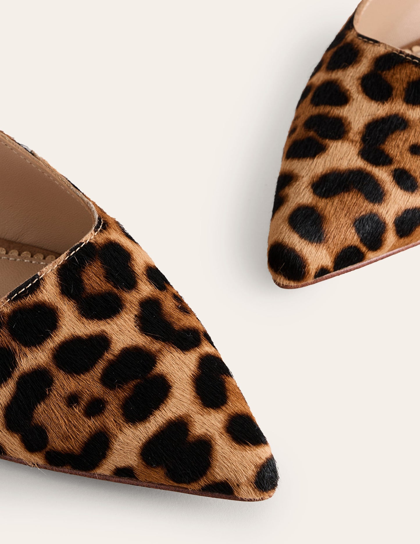 Cut Out Sling Back Flats-Leopard