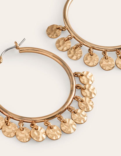 Disc Bead Hoops-Gold-3