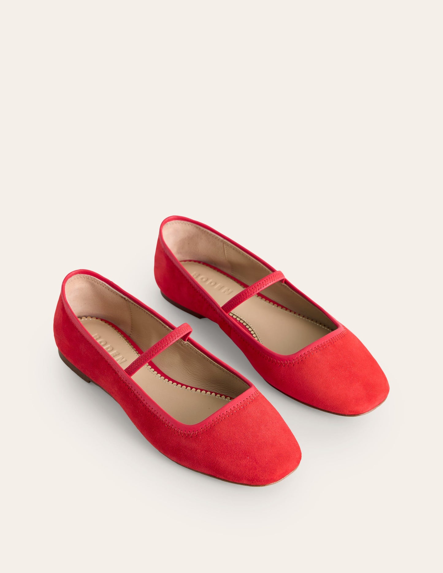 Thea Mary Jane Ballet Flat-Red