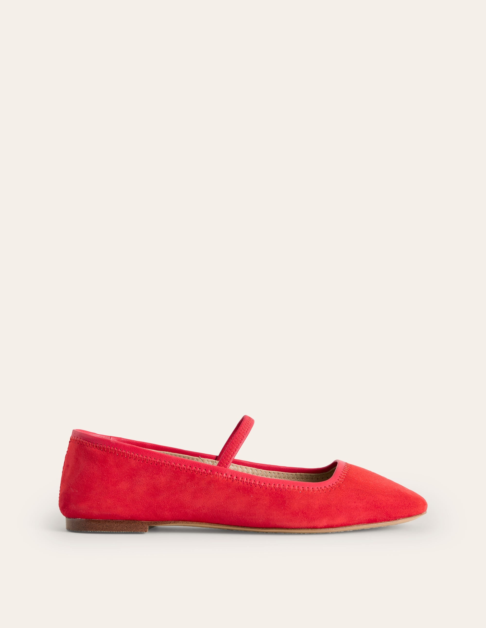 Thea Mary Jane Ballet Flats-Red - Image 3