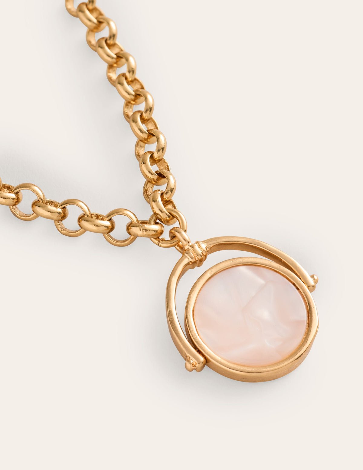 Classic Pendant Necklace-Gold - Image 3