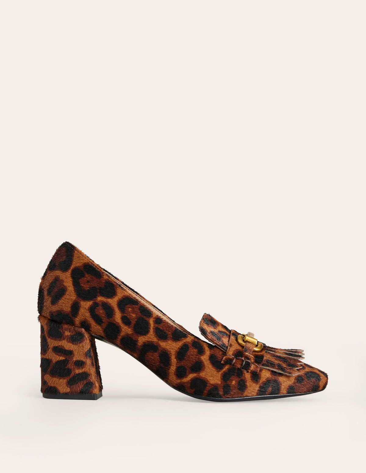 Iris Ghillie Heeled Loafers-Leopard - Image 2