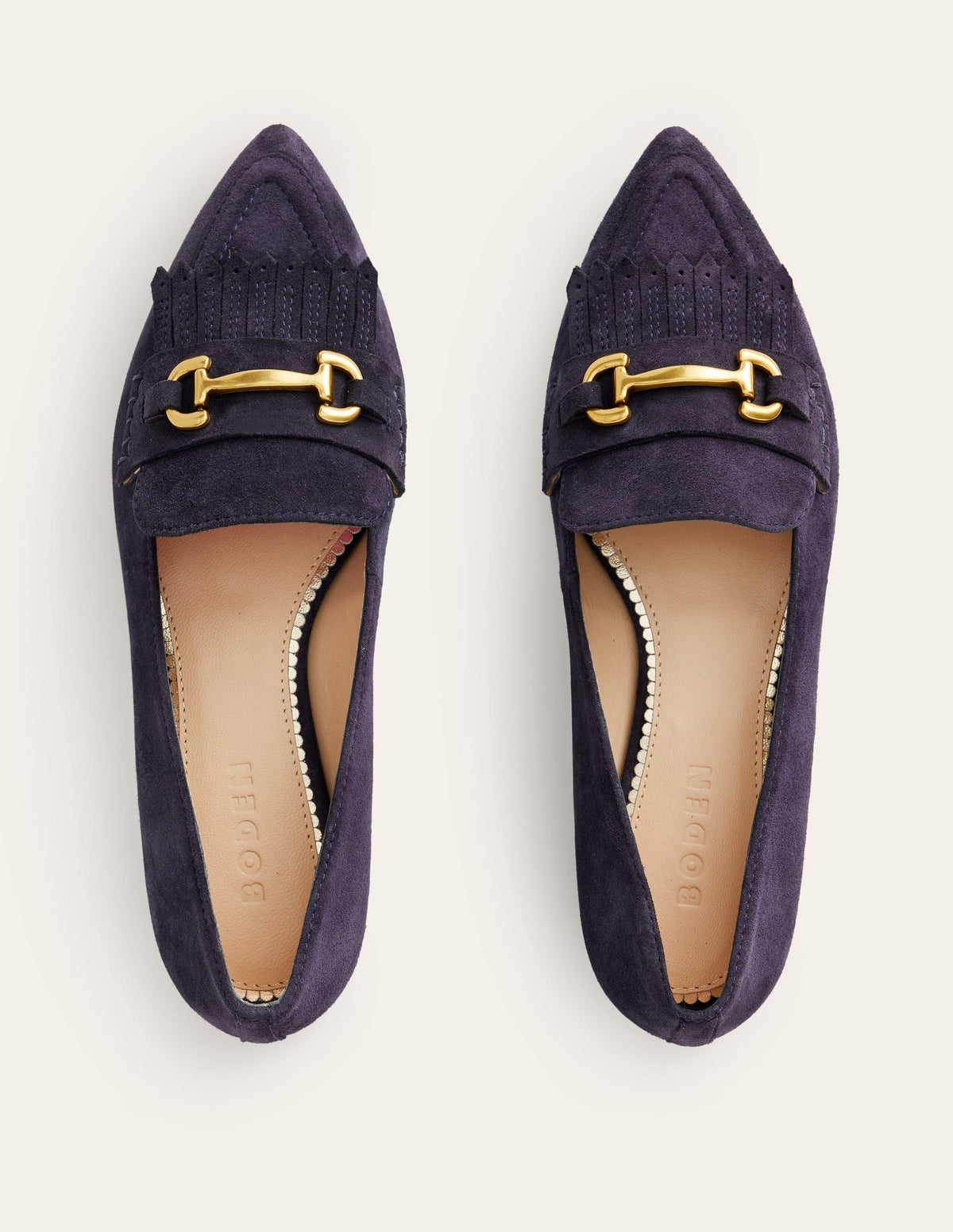 Iris Ghillie Loafers-Navy Suede - Image 5