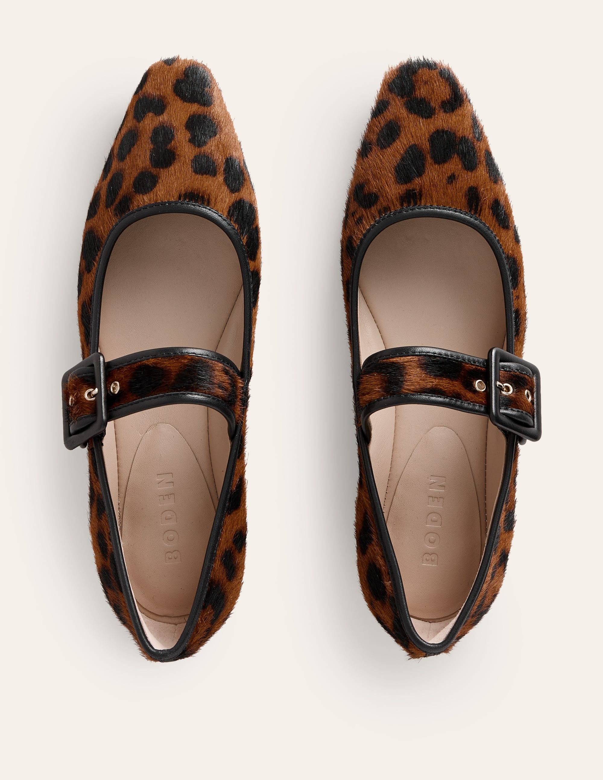 Vic Chisel Toe Mary Janes-Leopard - Image 5