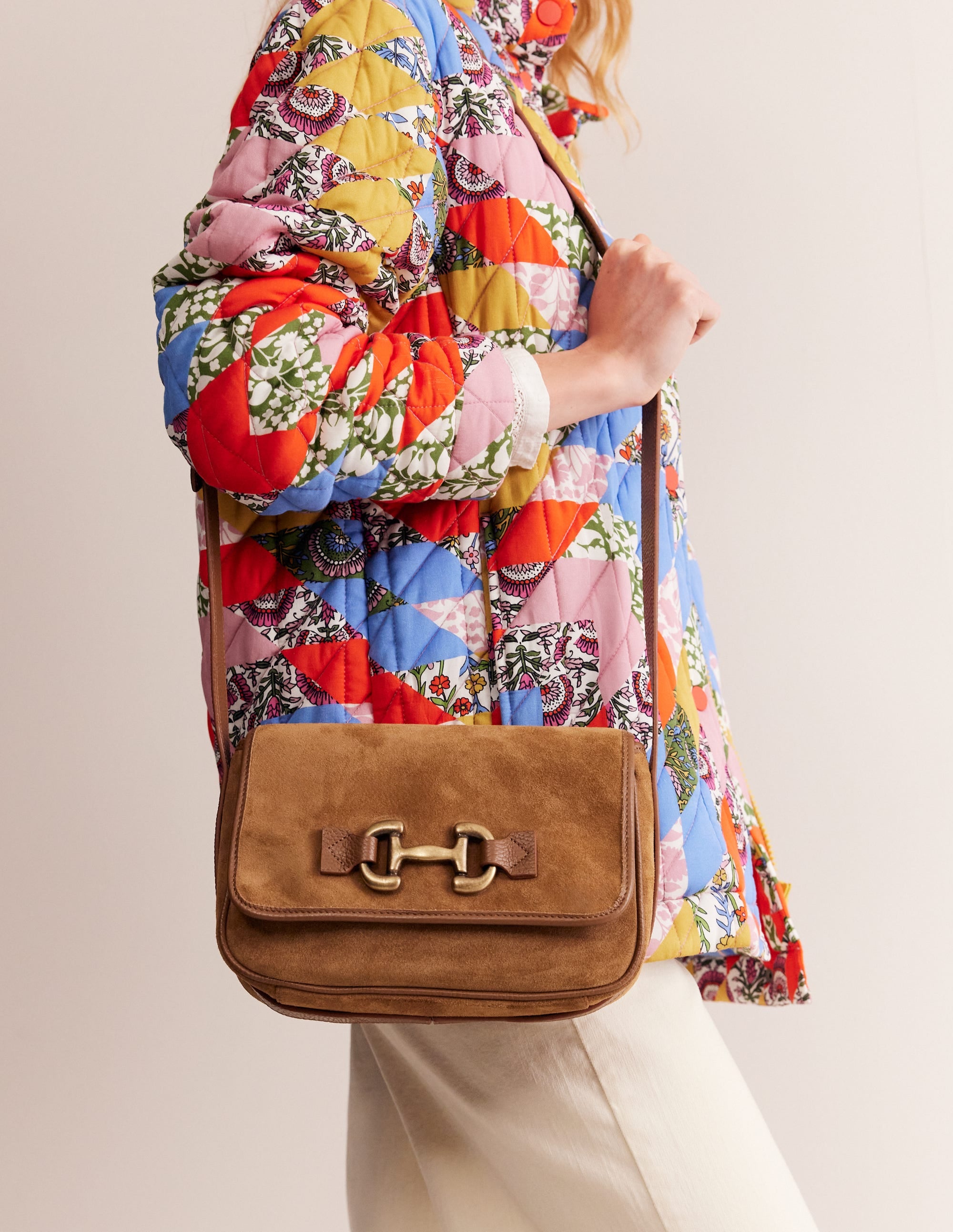 Iris Snaffle Leather Bag-Tan - Image 1