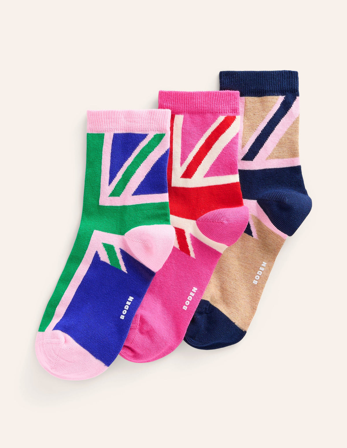 3 Pack Novelty Socks-Union Jack - Image 1