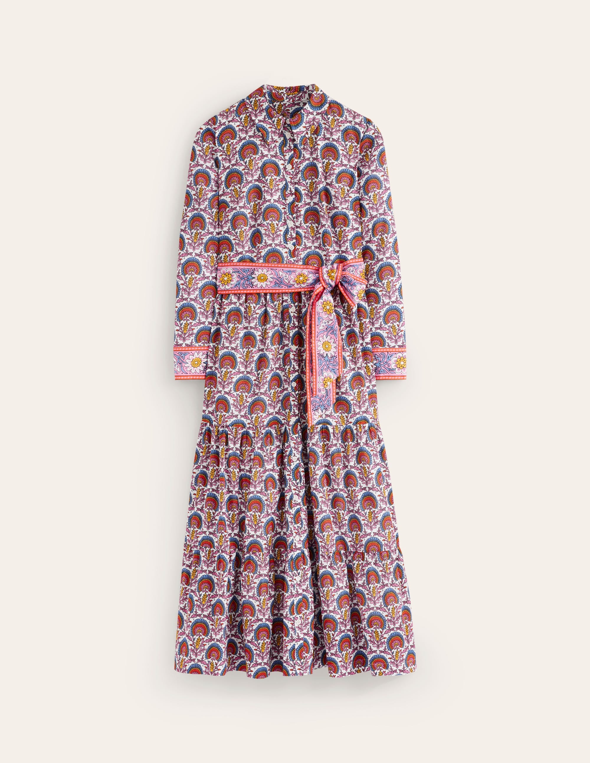 Flo Cotton Midi Shirt Dress-Passion Bud - Image 5