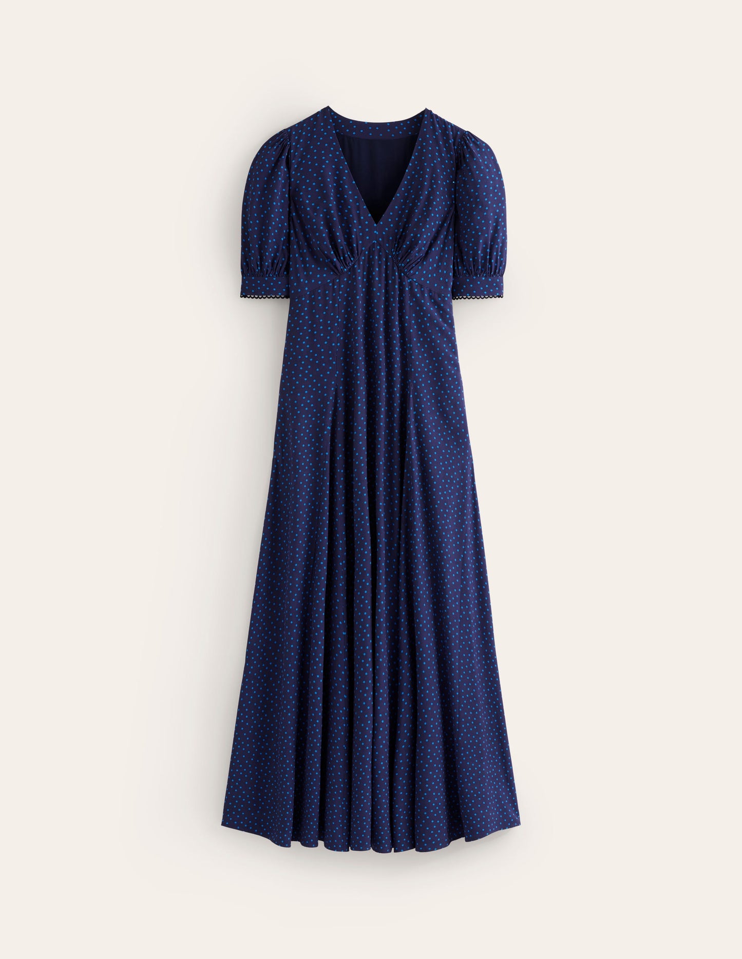 Rosie Godet Tea Dress-Directoire Blue, Abstract Dot