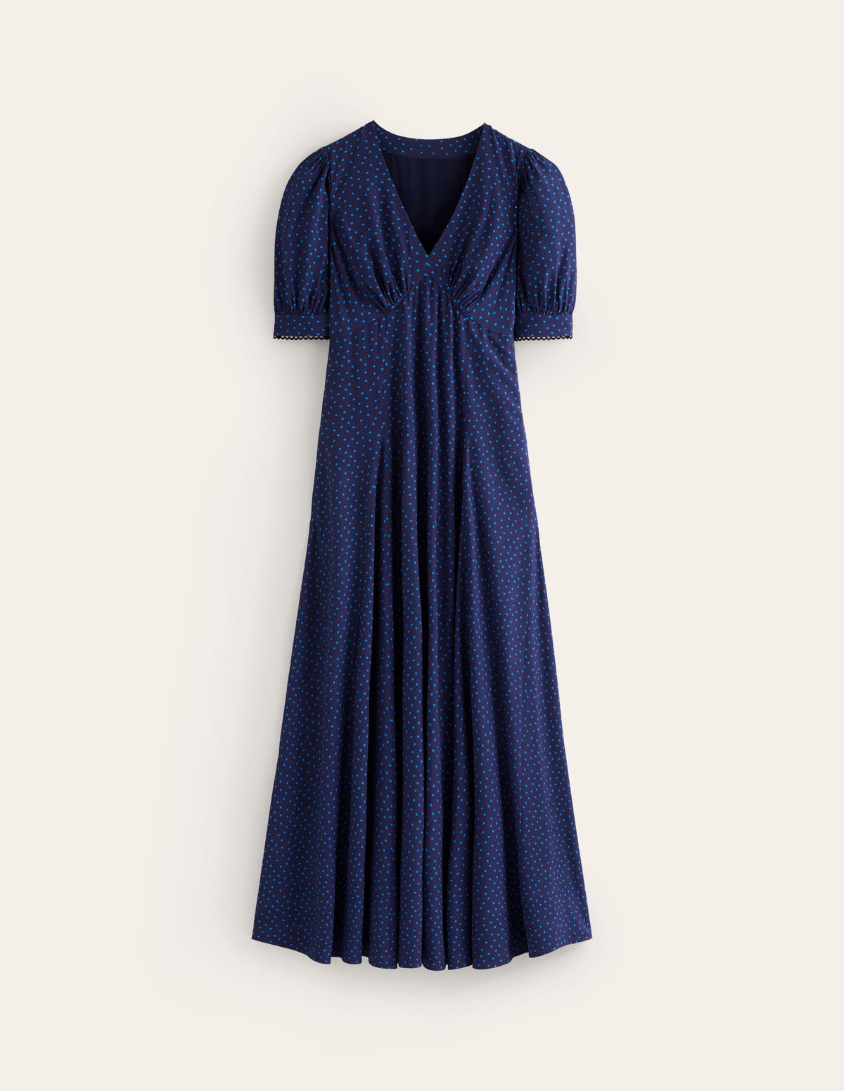 Rosie Godet Tea Dress-Directoire Blue, Abstract Dot - Image 5