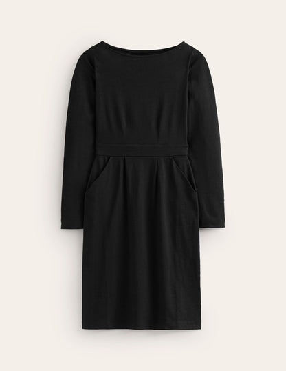 Florrie Long Sleeve Dress-Black