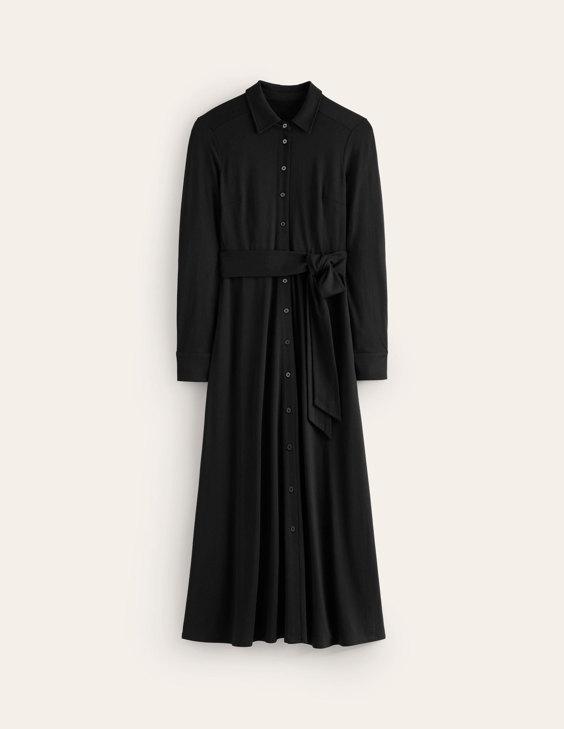 Marcia Jersey Shirt Dress-Black | Boden USA Marcia Jersey Shirt Dress-Black | Boden USA