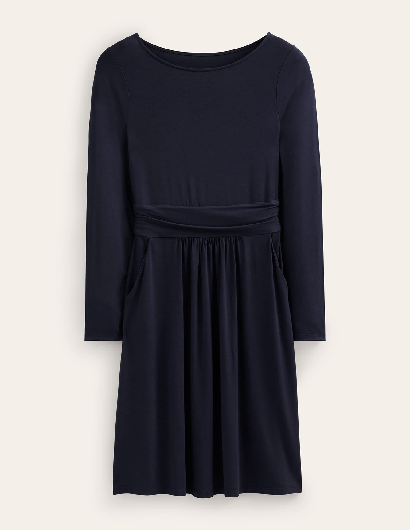 Amelie Long Sleeve Dress-Navy