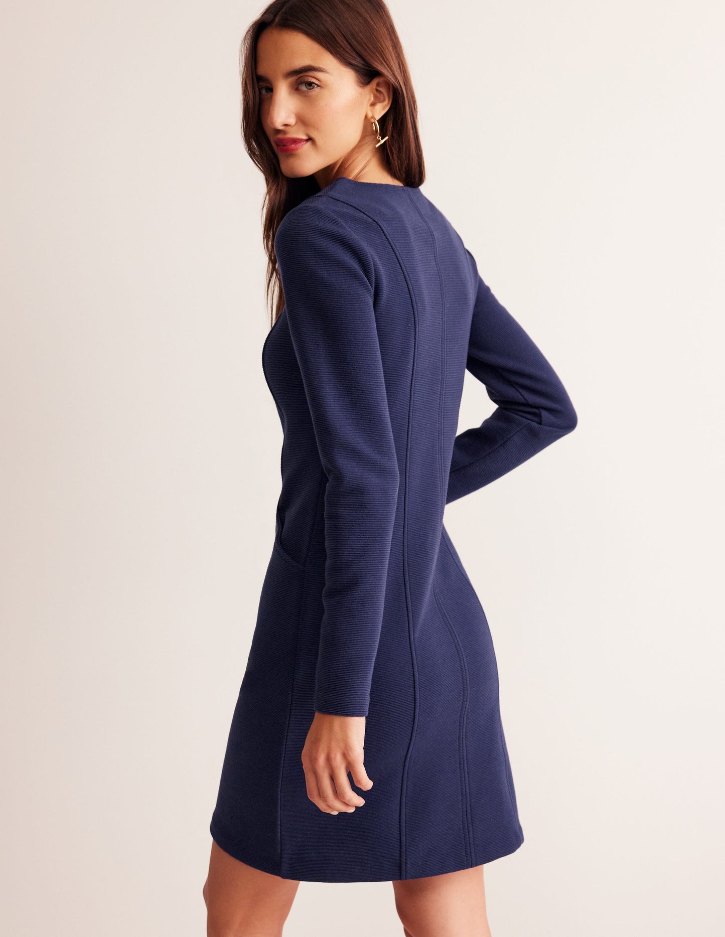 Ellen Ottoman Dress-Evening Blue