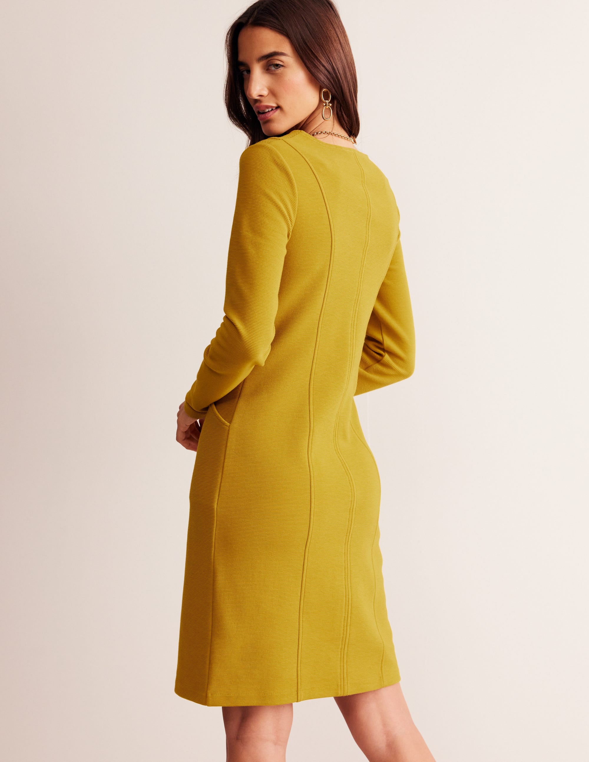 Ellen Ottoman Dress-Antique Gold - Image 3