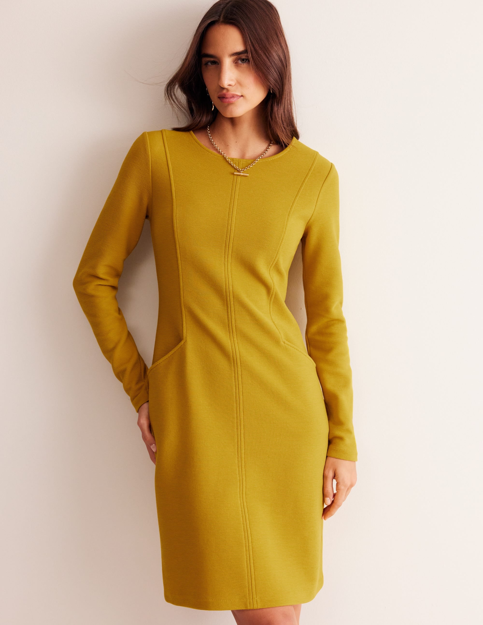 Ellen Ottoman Dress-Antique Gold - Image 4