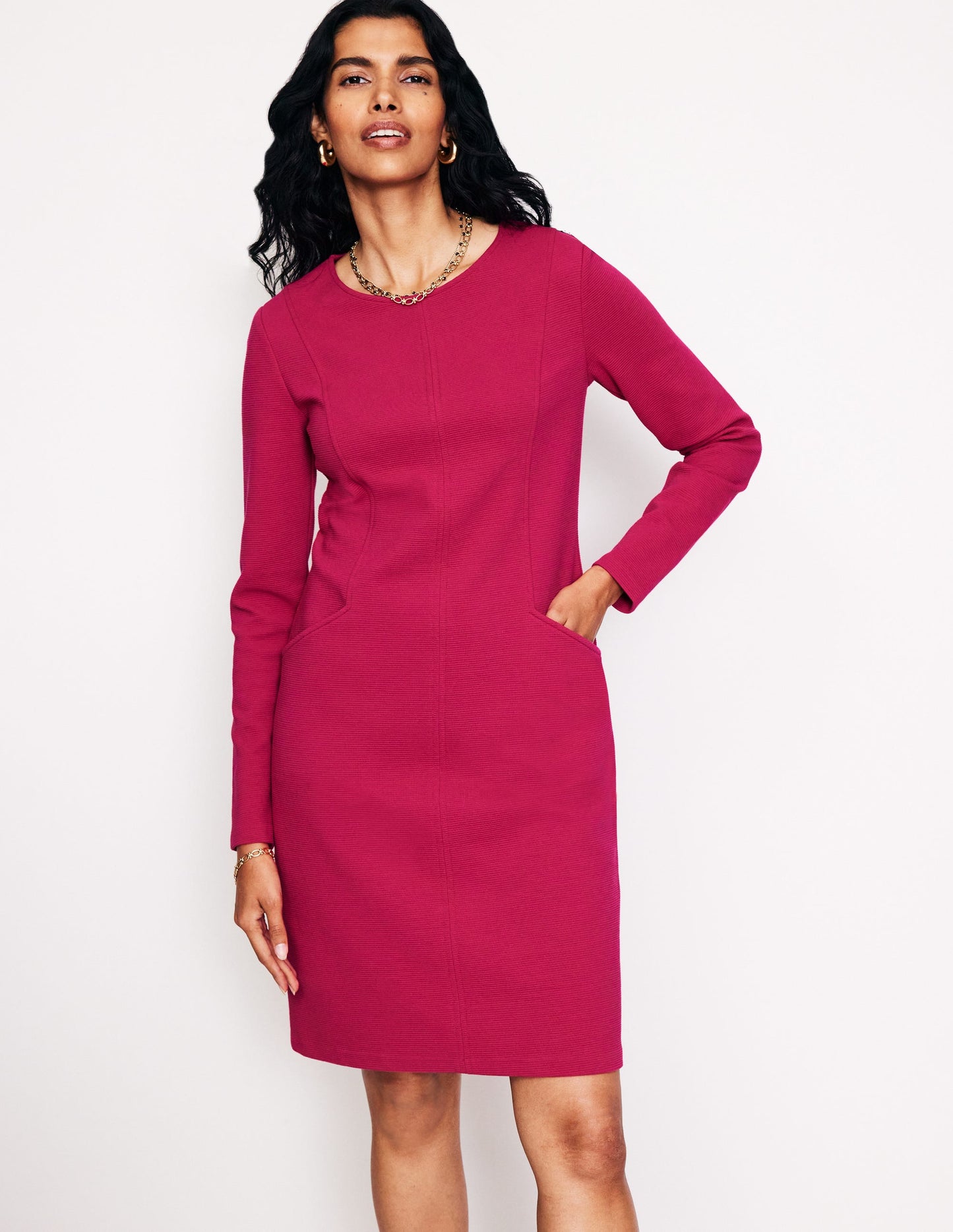 Ellen Ottoman Dress-Cherry Jam