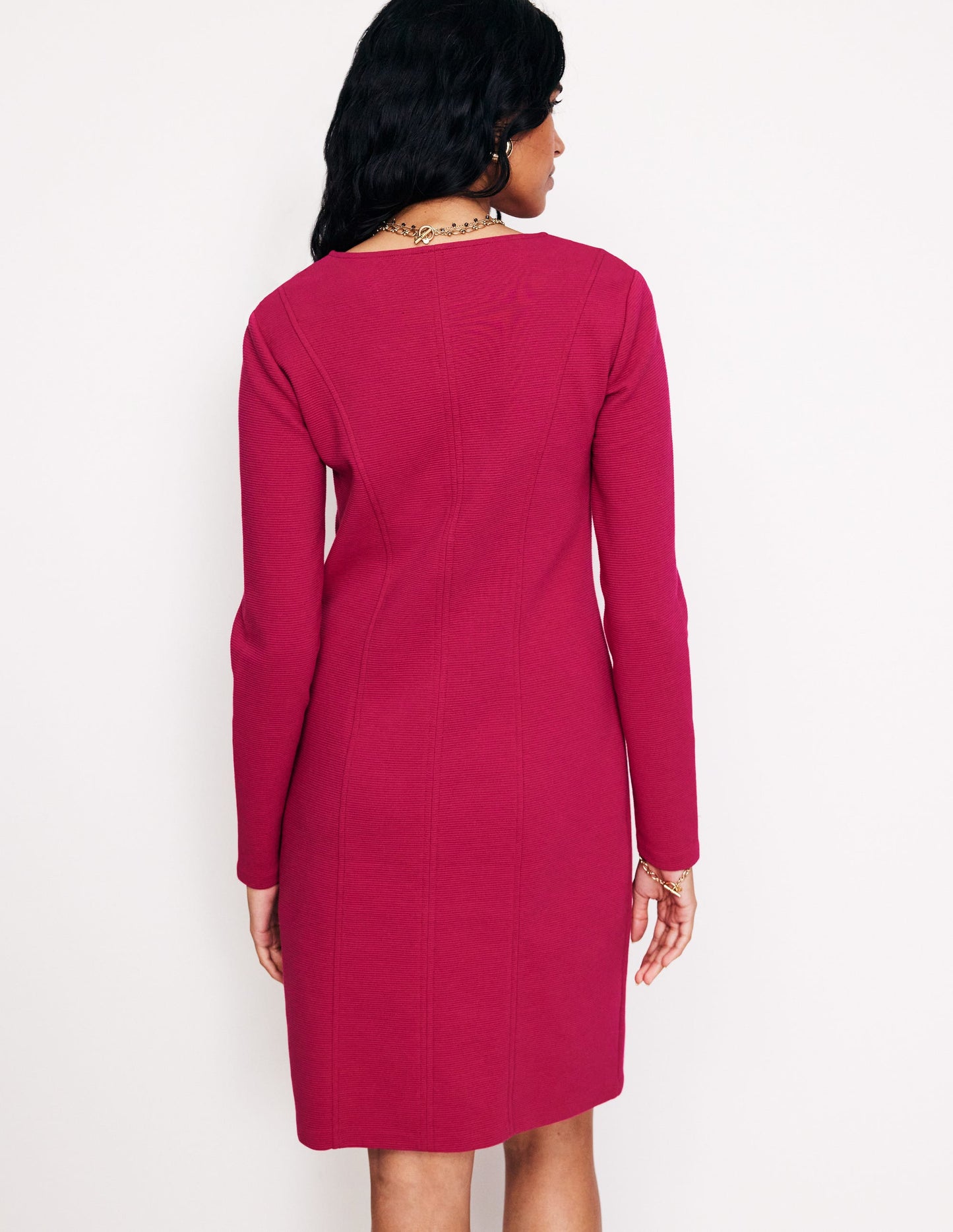 Ellen Ottoman Dress-Cherry Jam