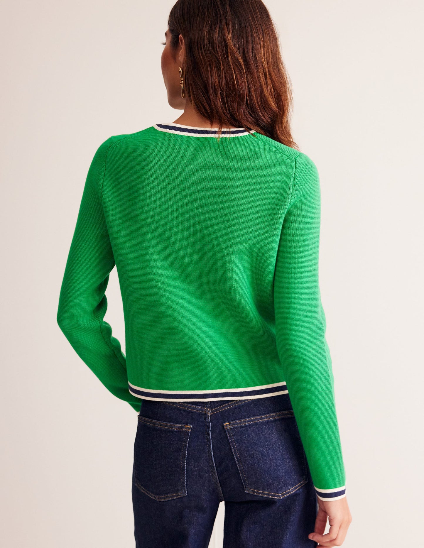 Holly Knitted Jacket-Rich Emerald Green