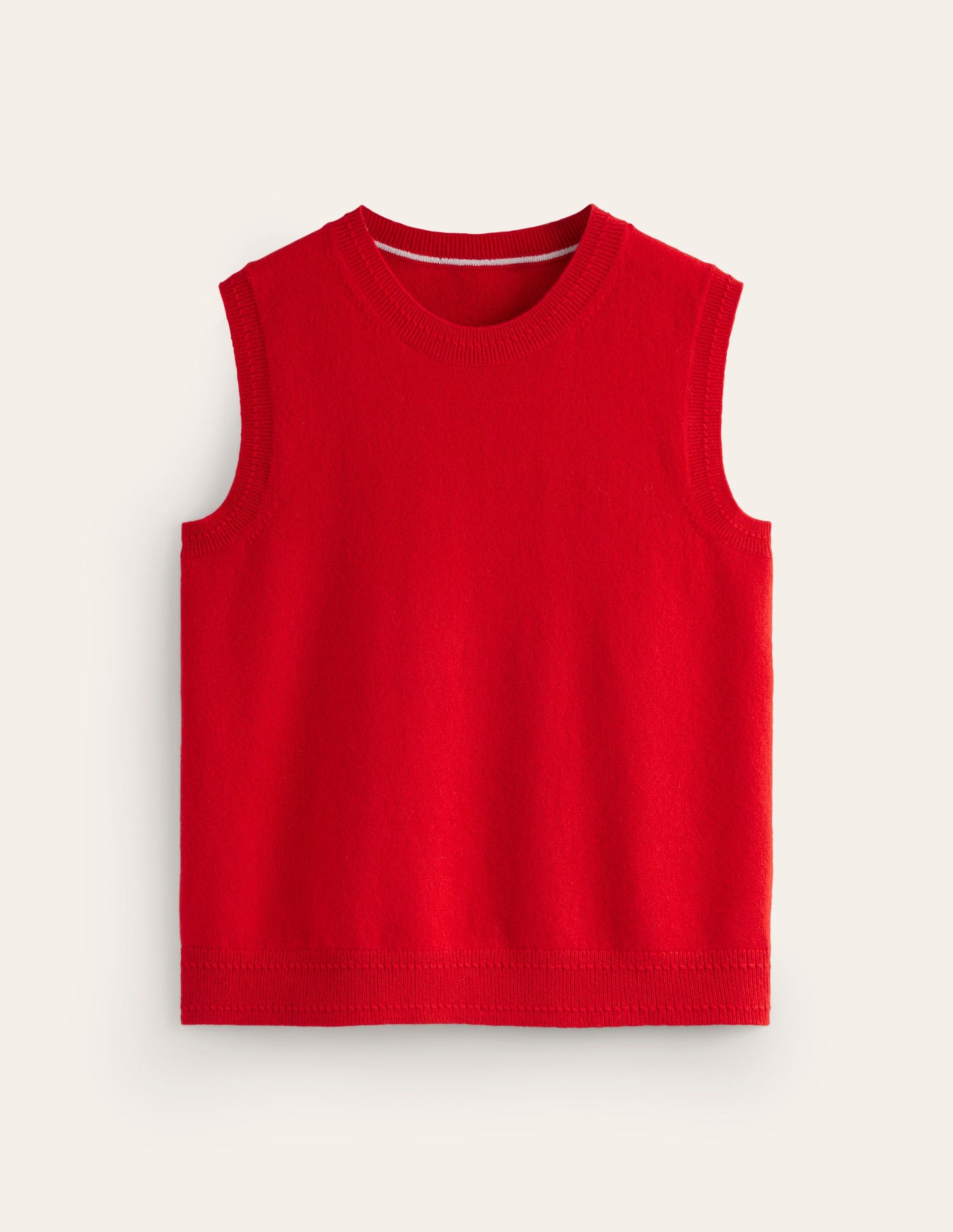 Eva Cashmere Vest-Rouge Red