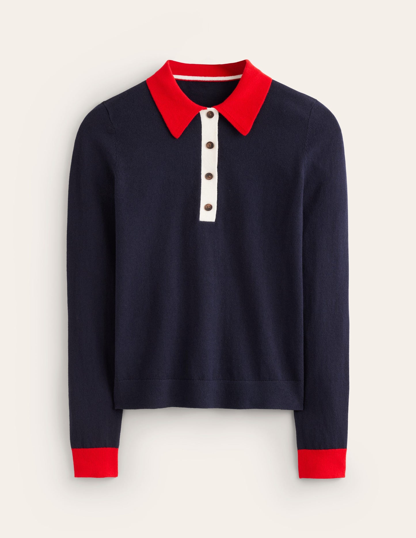 Estelle Henley Sweater-Navy