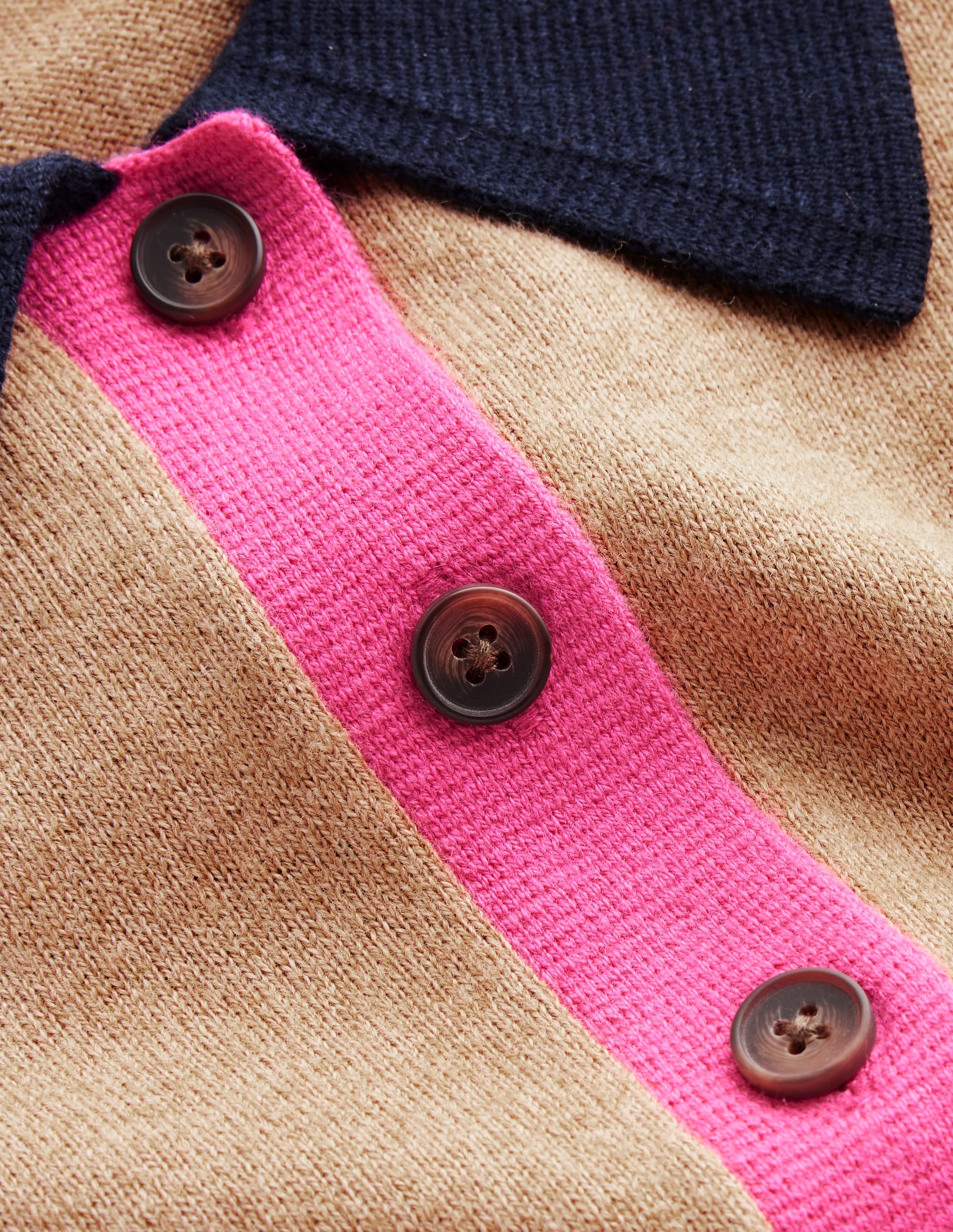 Estelle Henley Sweater-Camel Melange - Image 6