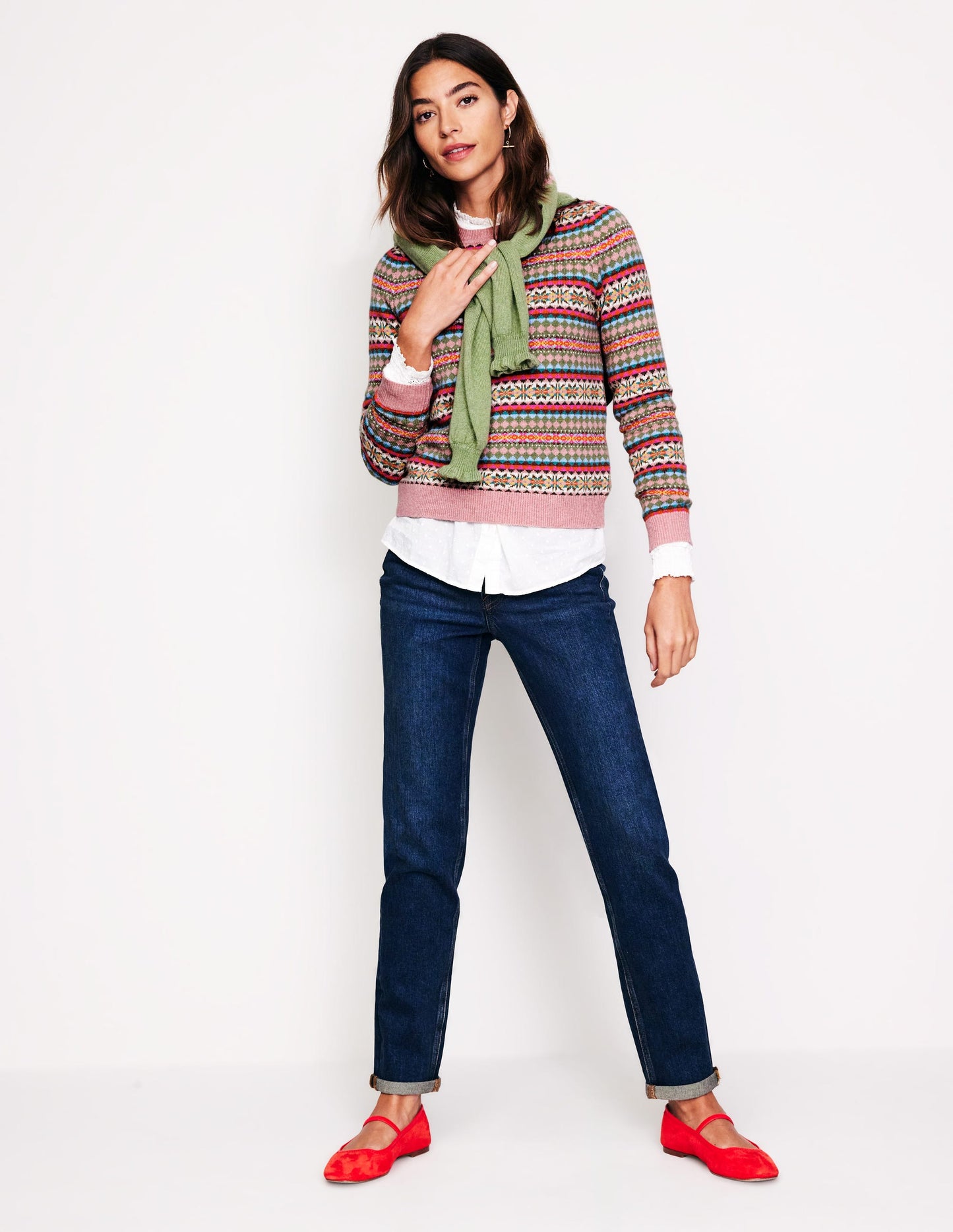 Edie Fair Isle Sweater-Heritage Fair Isle