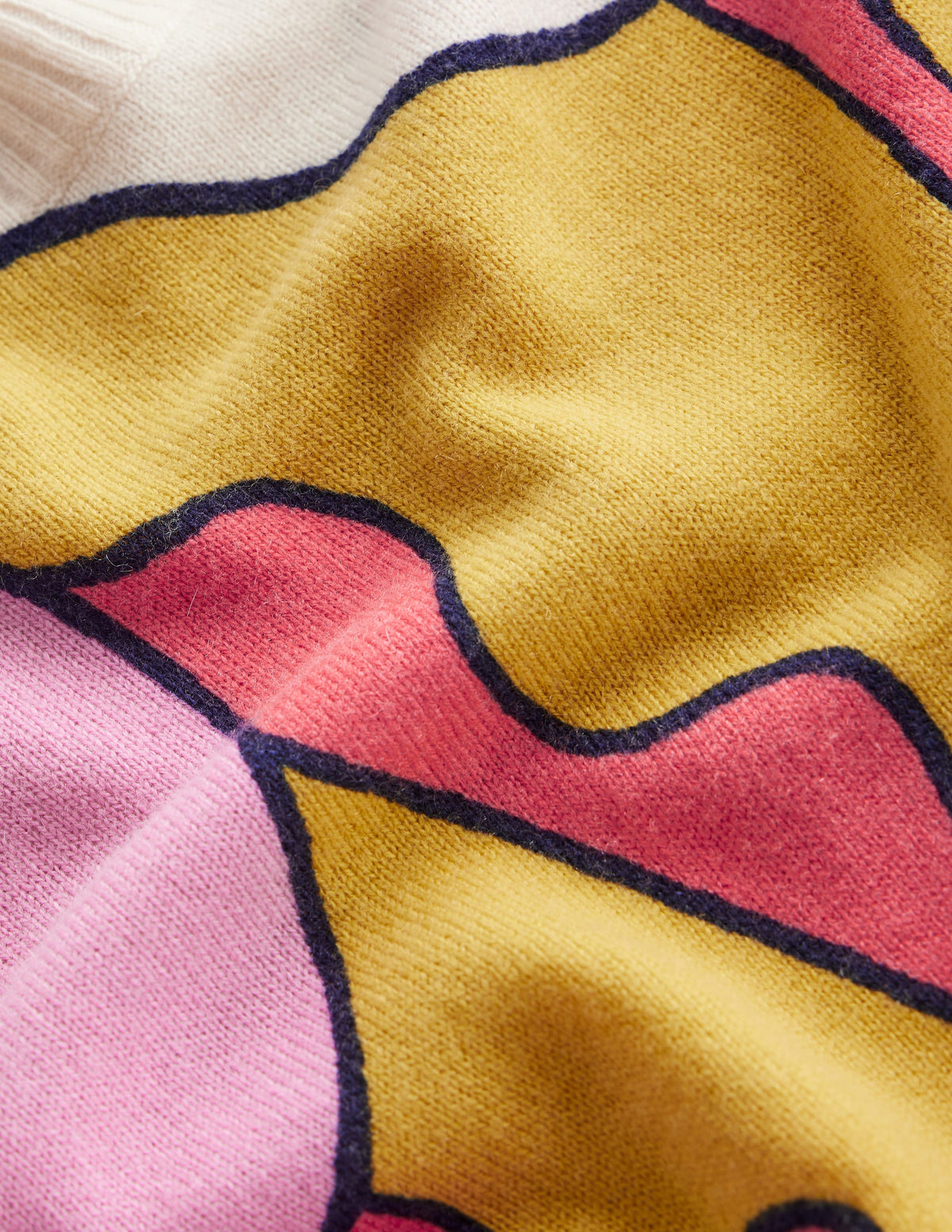 Lydia Cashmere Jumper-Multi, Sunshine - Image 9