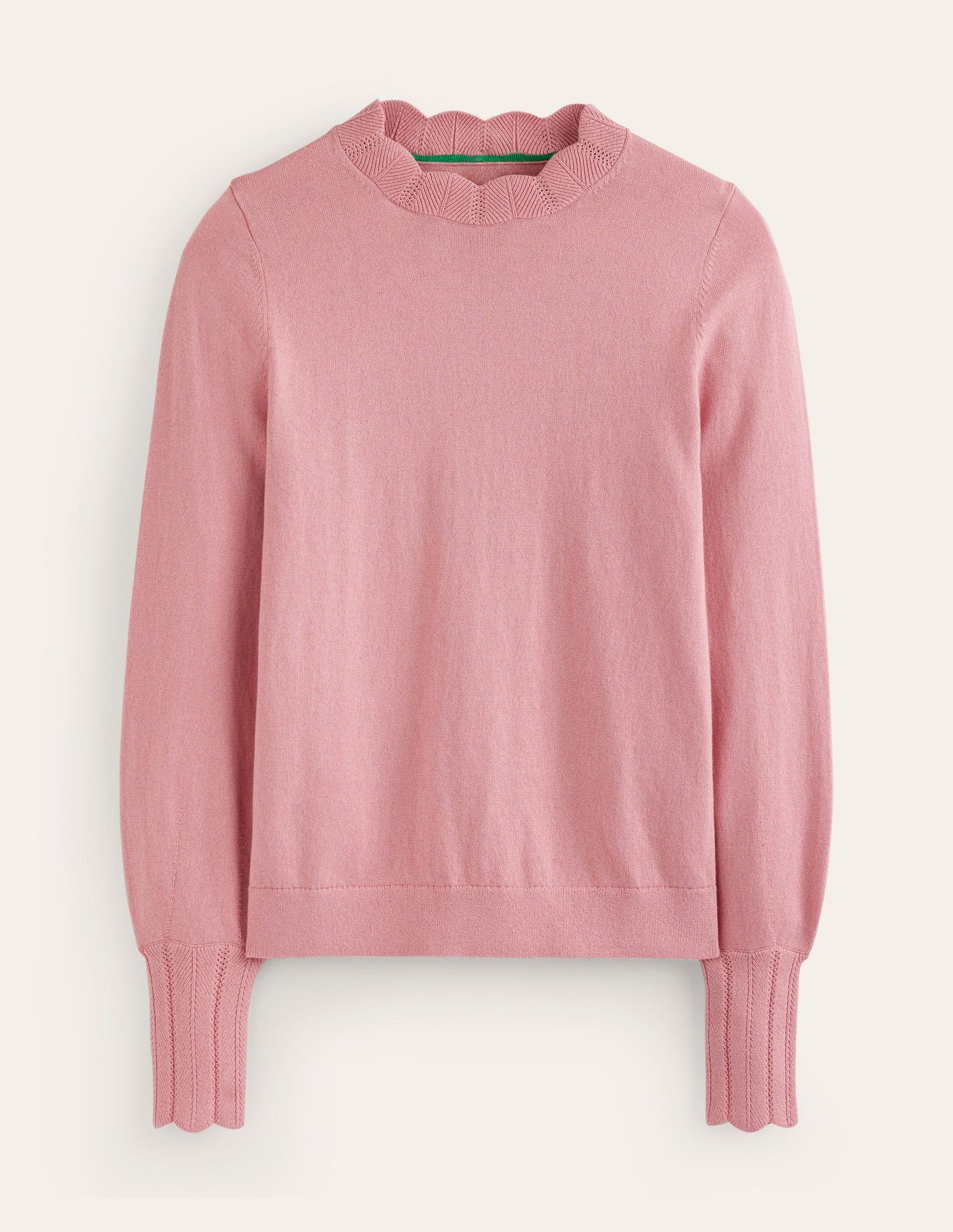 Imi Scalloped Sweater-Quartz Pink