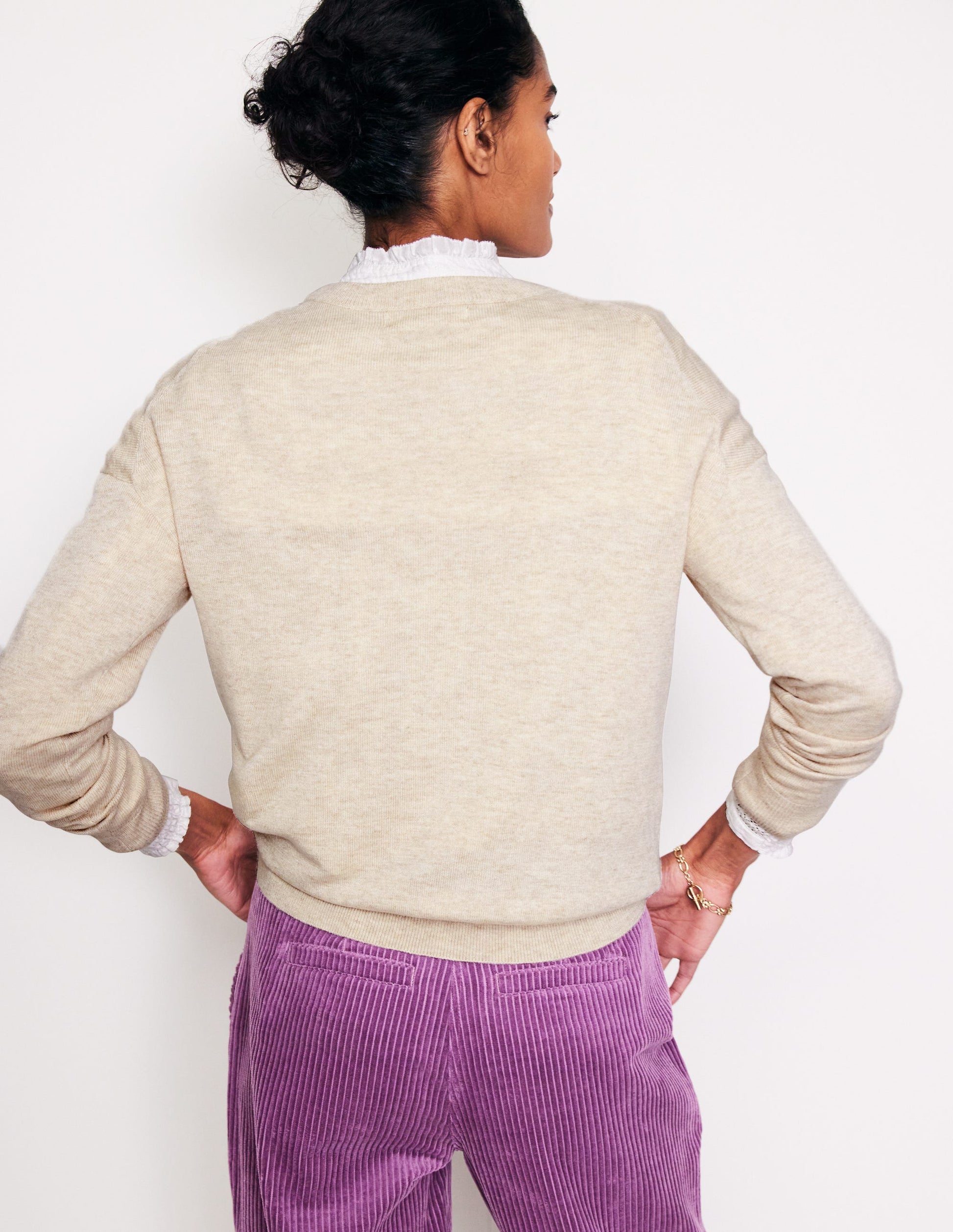 Natasha Novelty Sweater-Oatmeal, Mushrooms-3