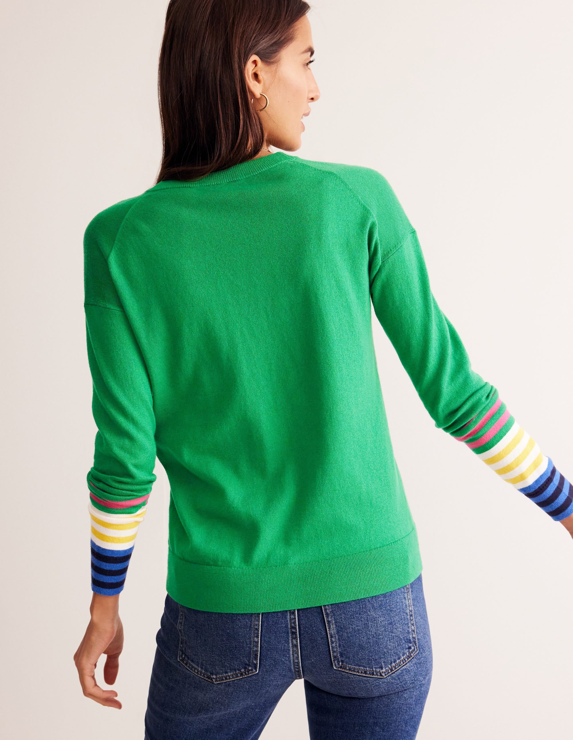 Annie Cardigan-Rich Emerald Green - Image 3