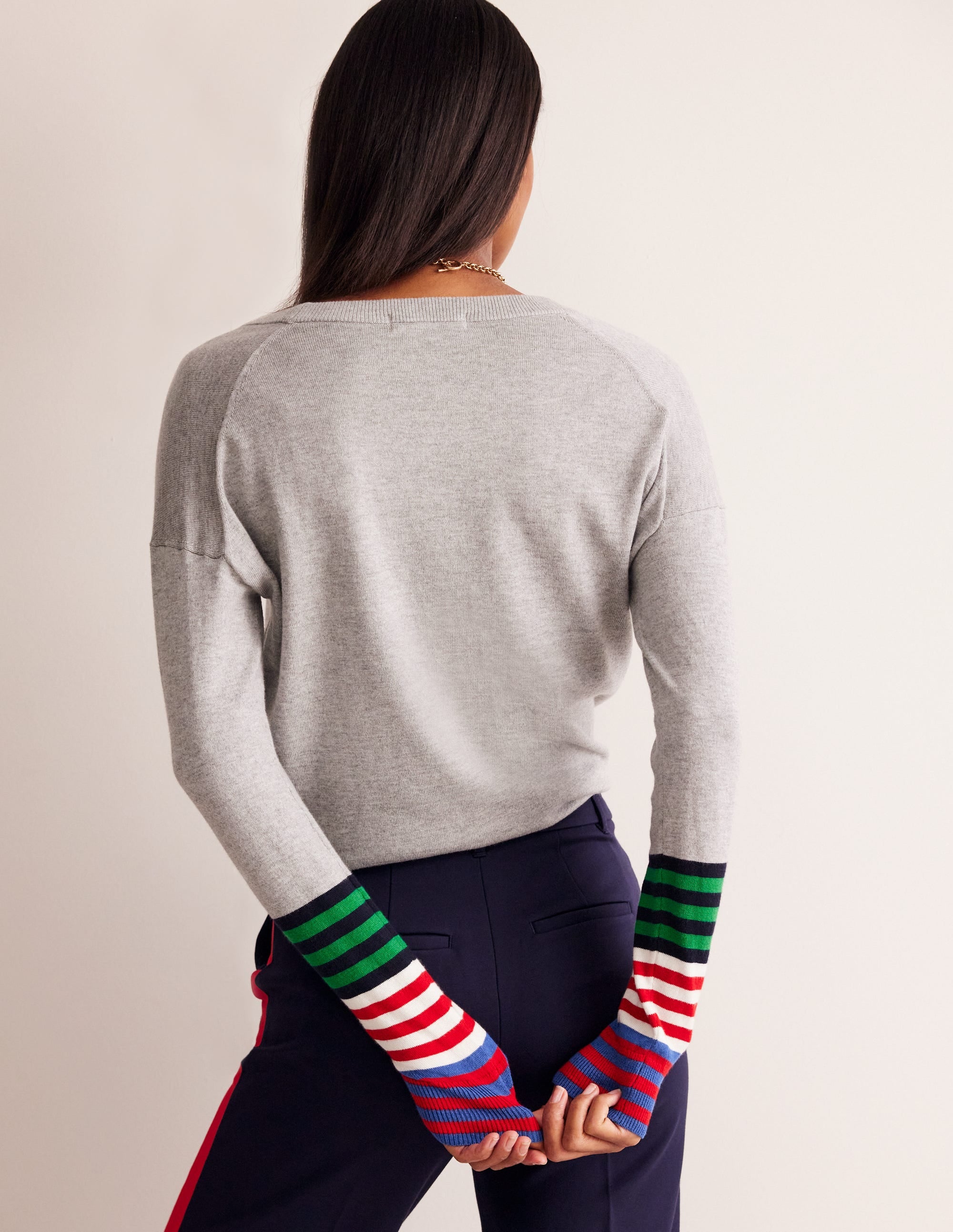 Annie Cardigan-Grey Melange - Image 3