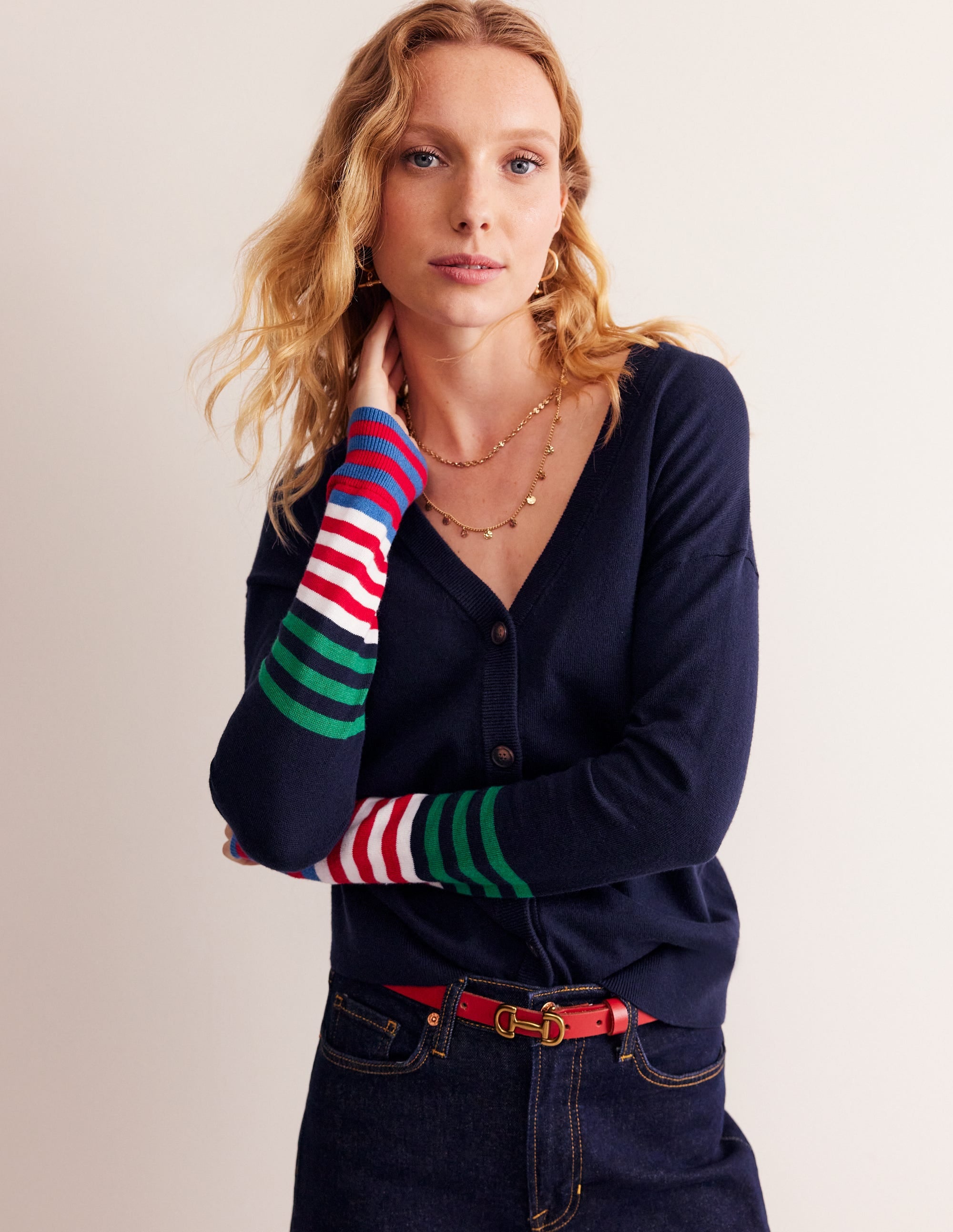 Annie Cardigan-Navy - Image 1