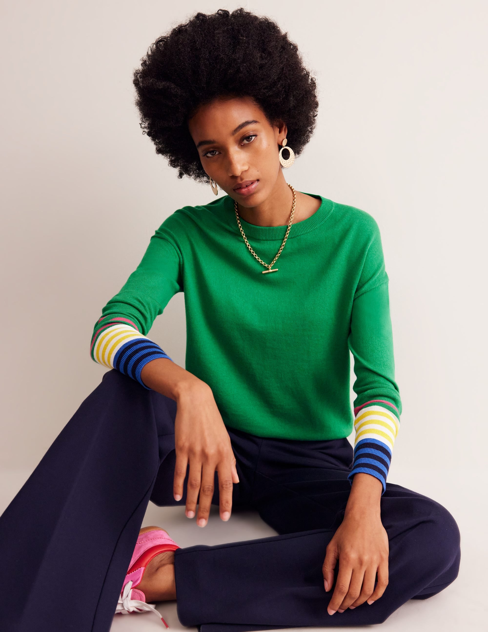 Annie Sweater-Rich Emerald Green - Image 1