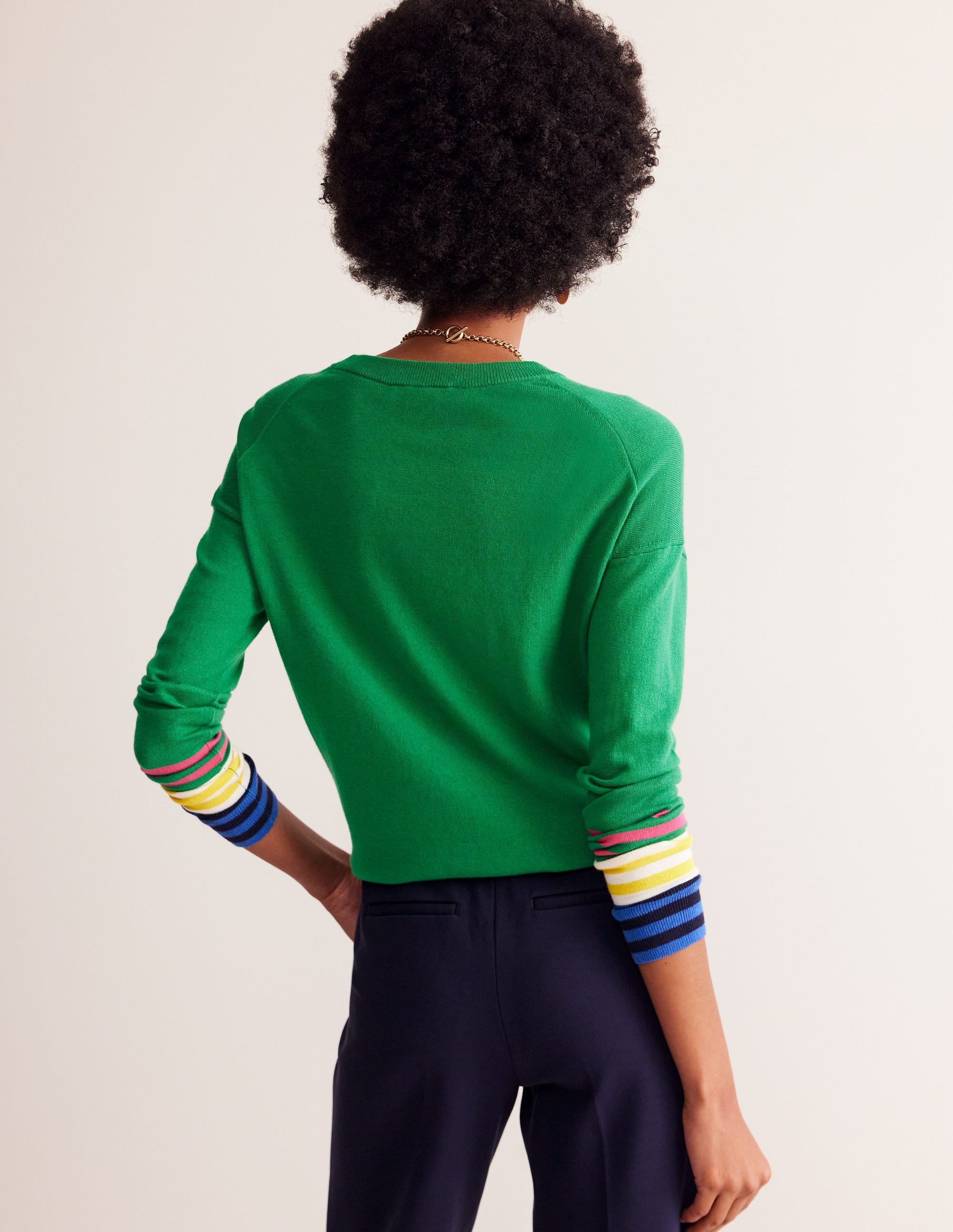 Annie Sweater-Rich Emerald Green - Image 3